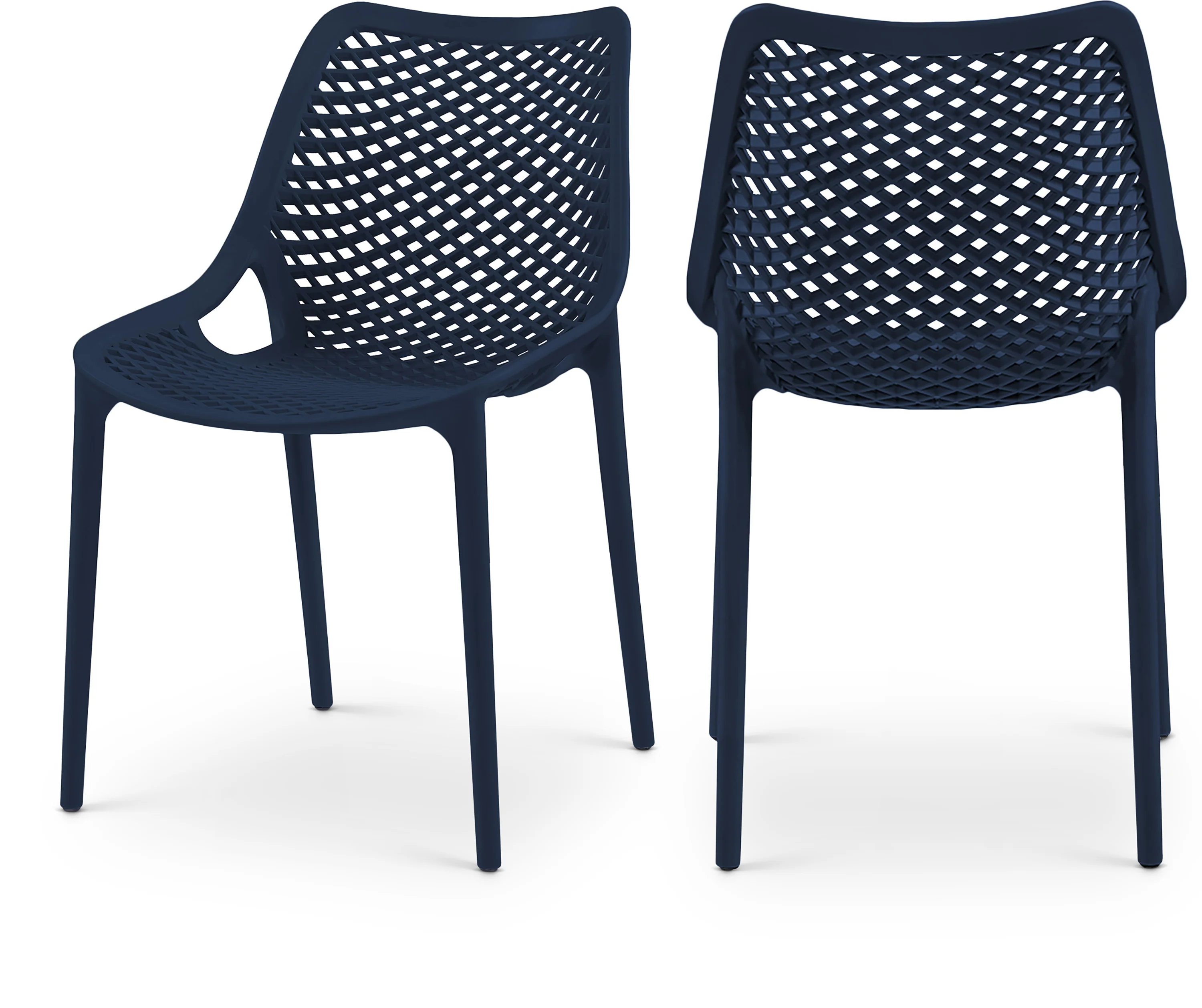 Mykonos Plastic Outdoor Patio Dining Chair - Image 29