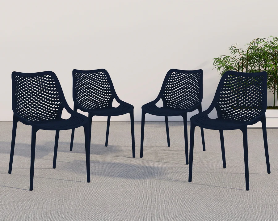 Mykonos Plastic Outdoor Patio Dining Chair - Image 30