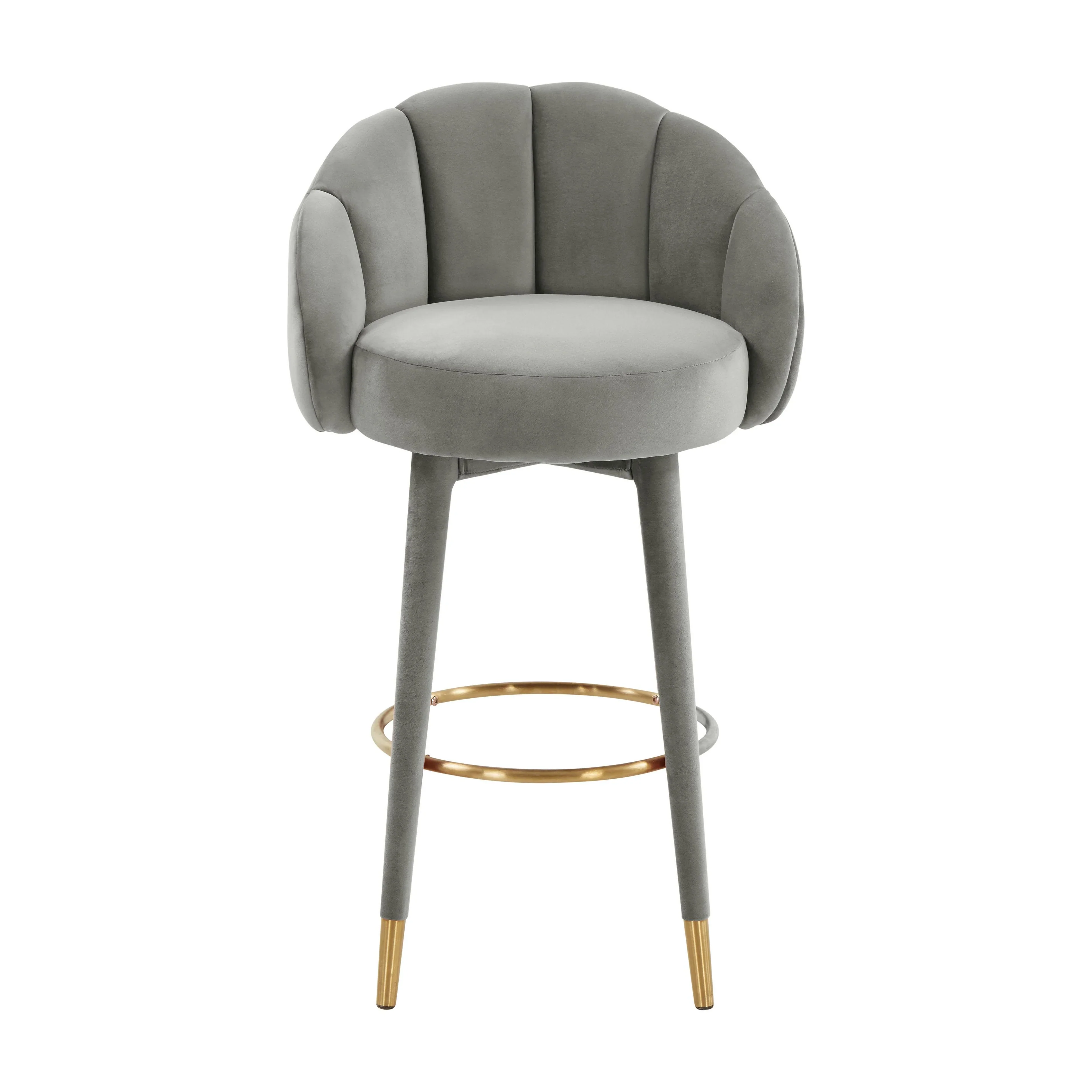 Myla Performance Velvet Swivel Stool - Image 27
