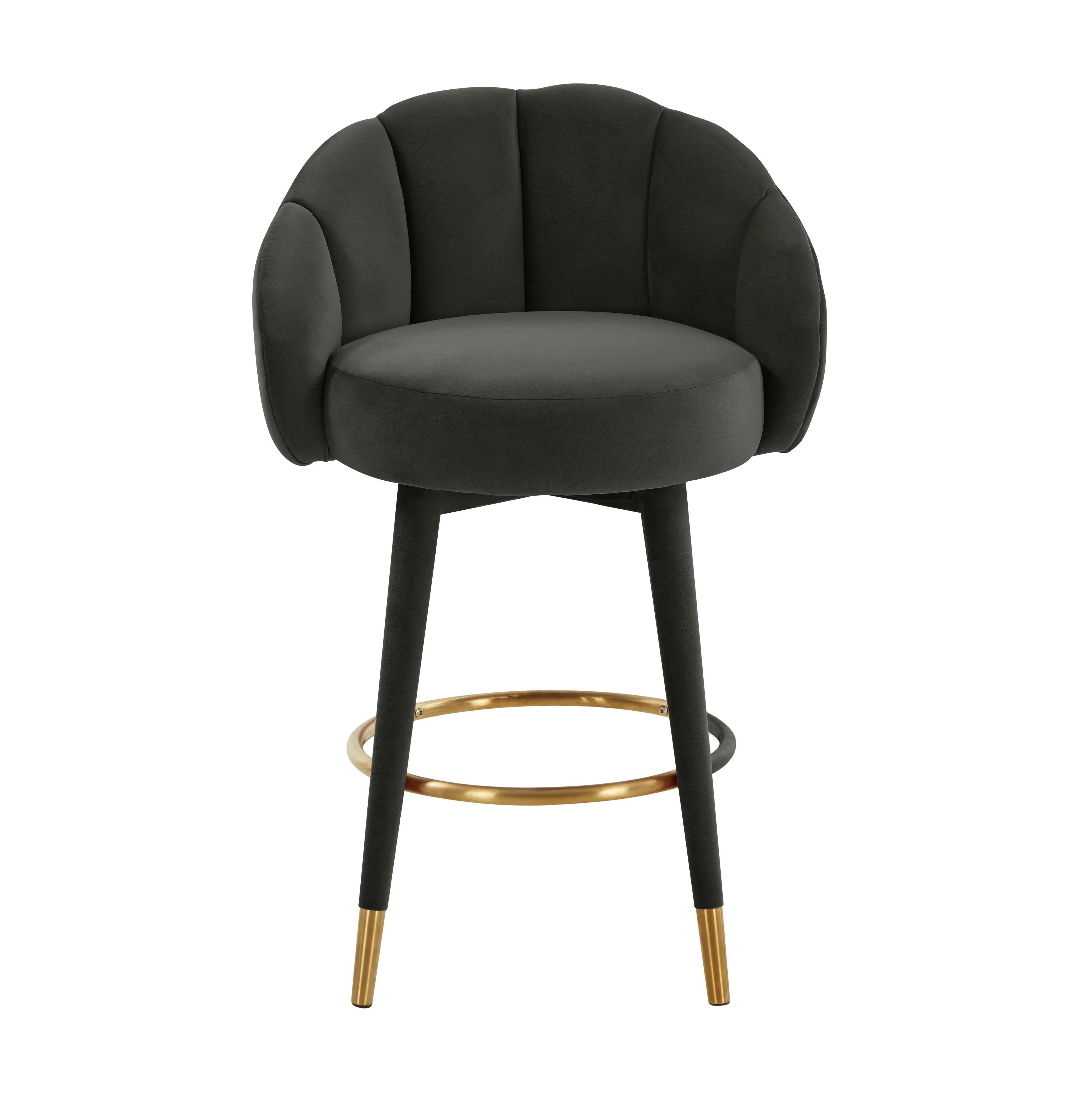 Myla Performance Velvet Swivel Stool - Image 35