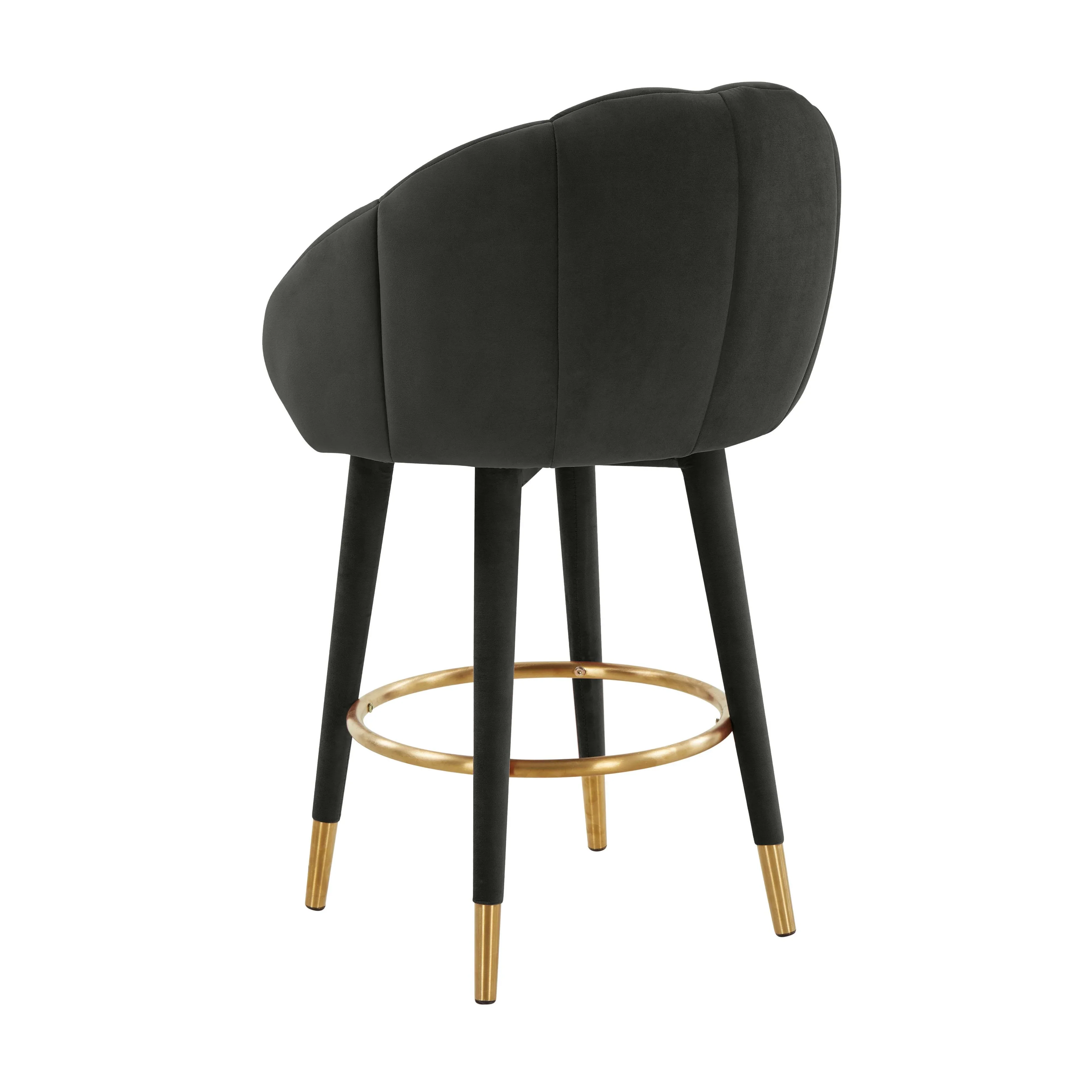 Myla Performance Velvet Swivel Stool - Image 36