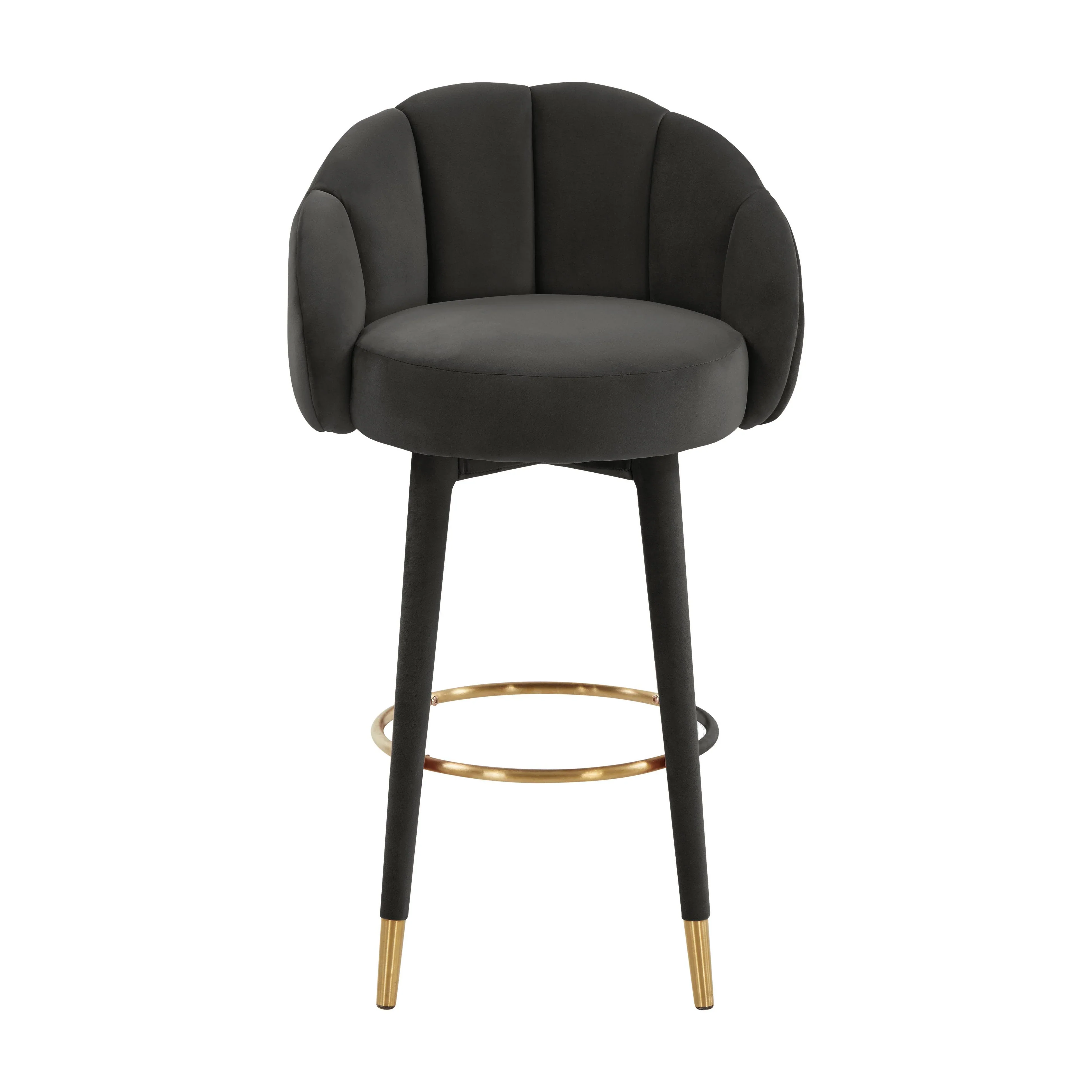 Myla Performance Velvet Swivel Stool - Image 43