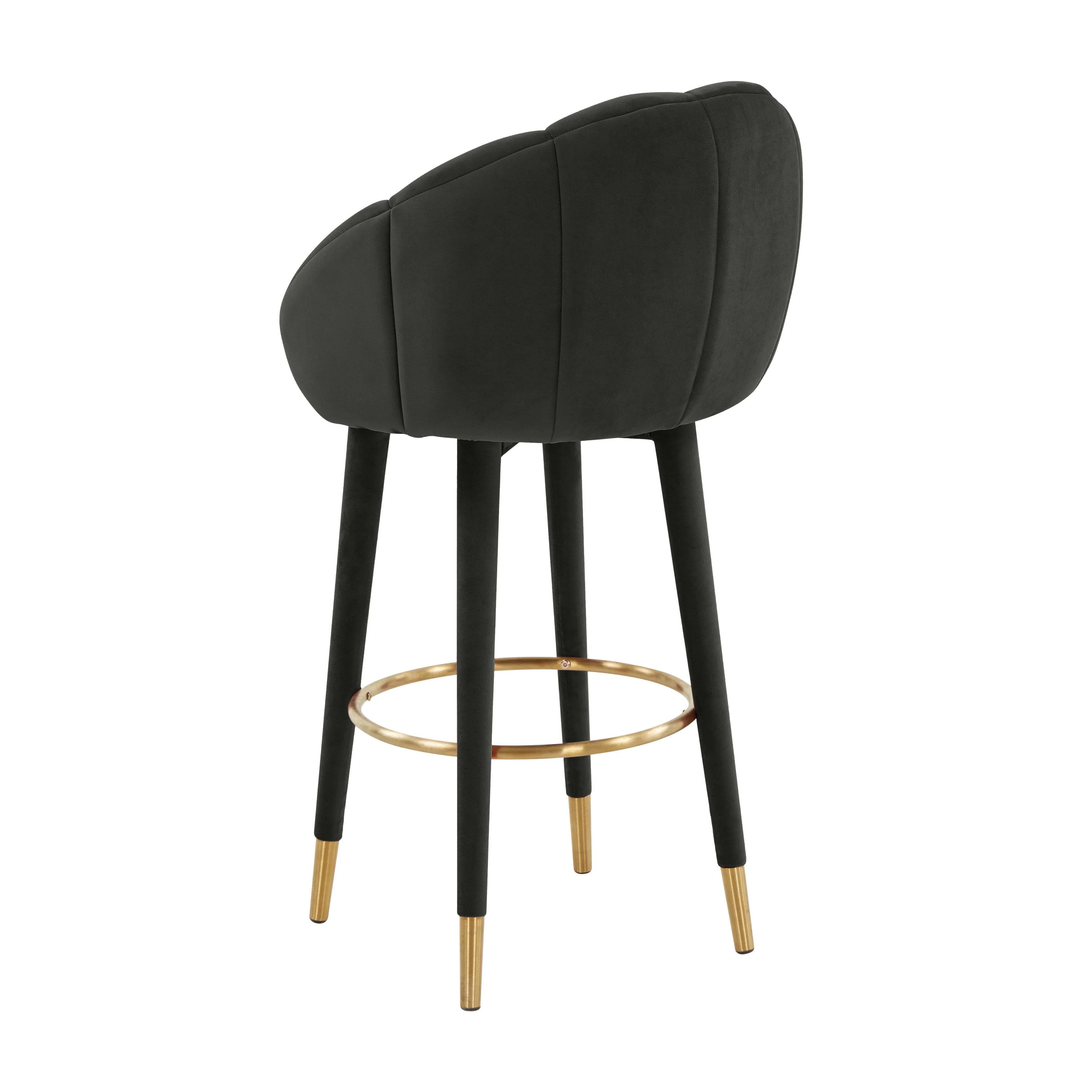 Myla Performance Velvet Swivel Stool - Image 44