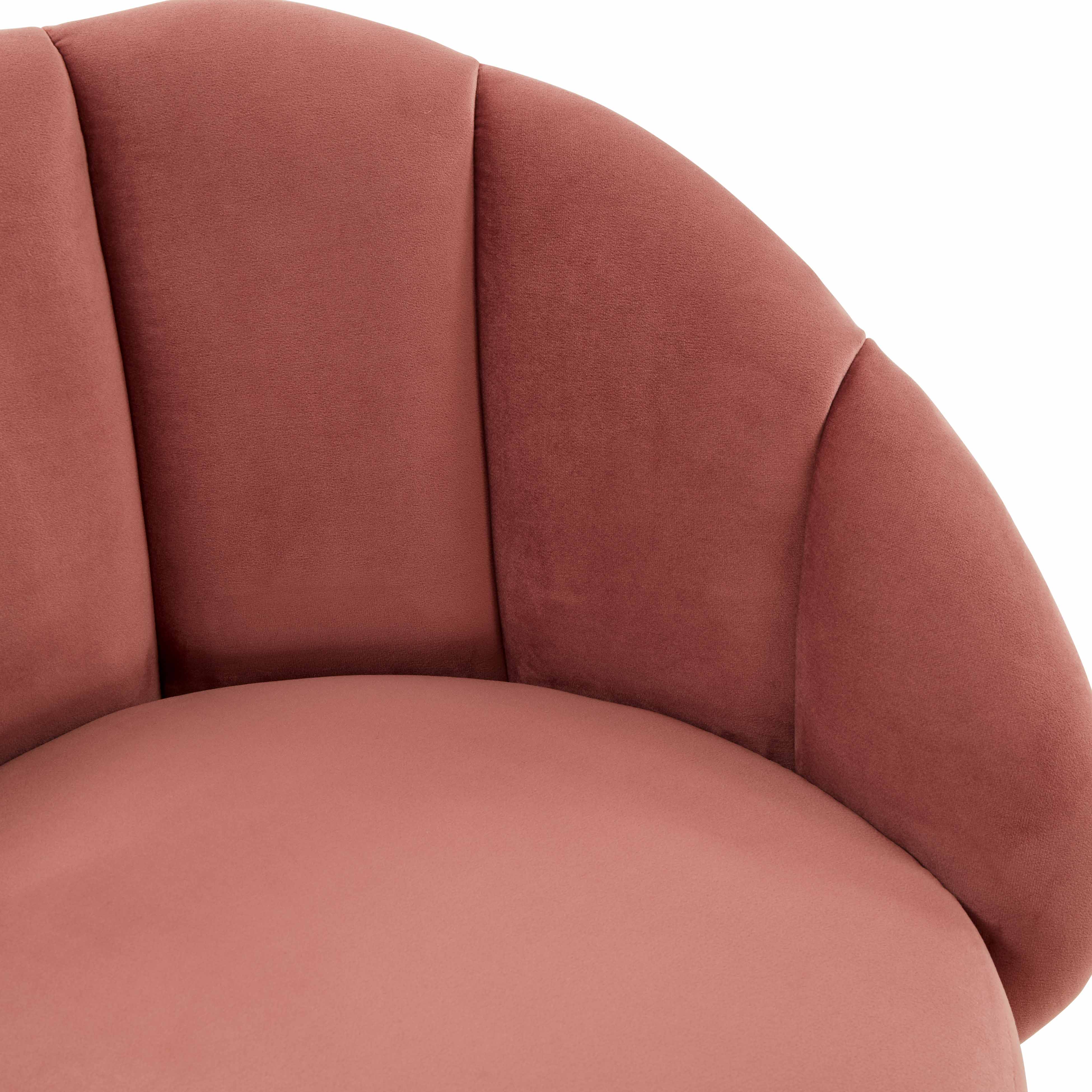 Myla Performance Velvet Swivel Stool - Image 5