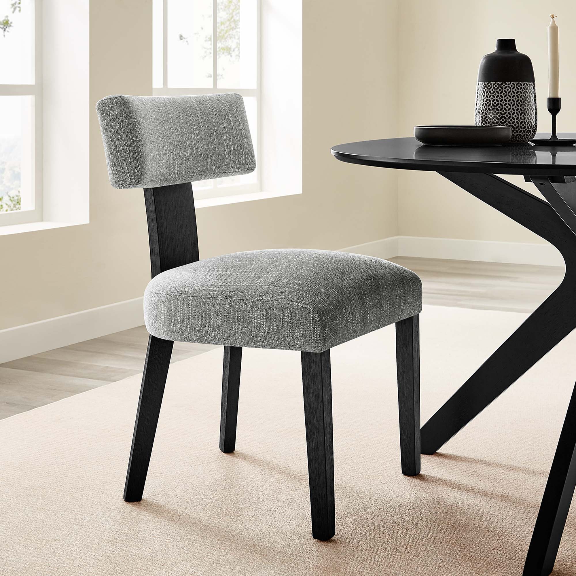 Nalani Fabric Upholstered Dining Chairs Set of 2 - Image 22