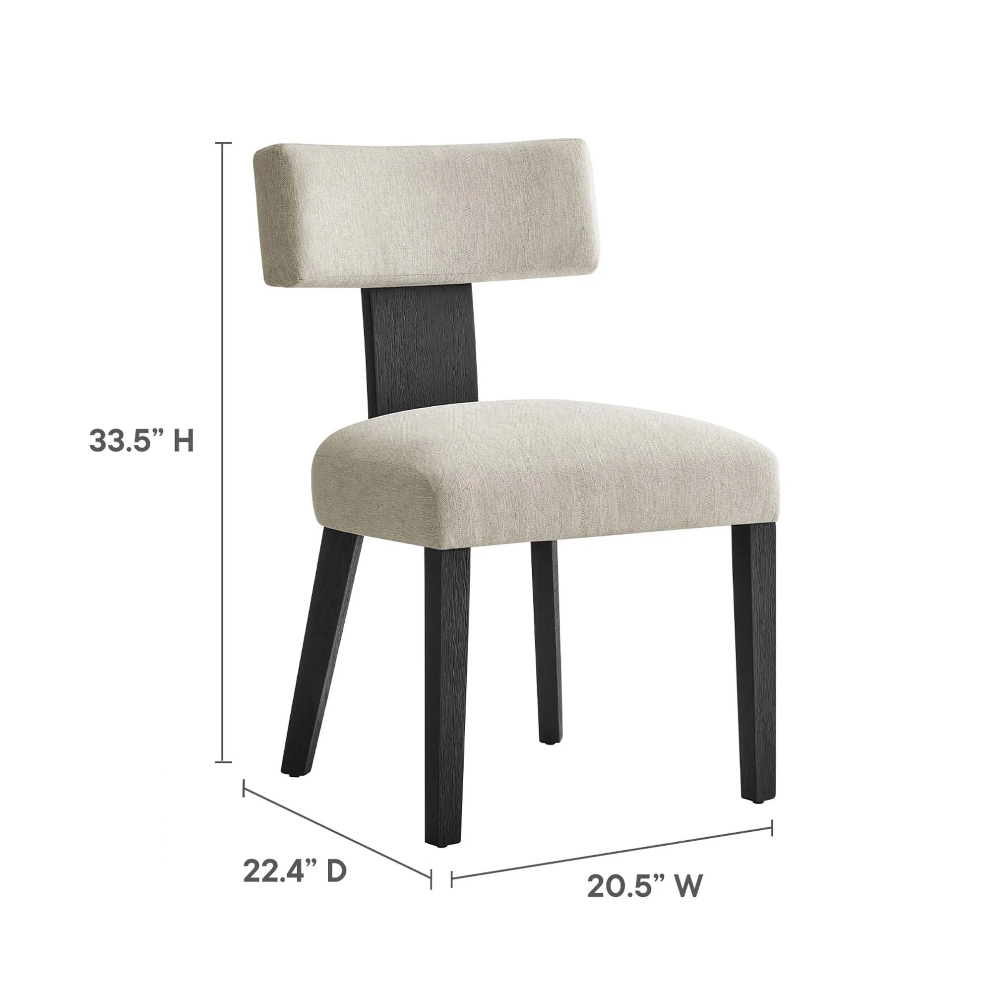 Nalani Fabric Upholstered Dining Chairs Set of 2 - Image 32