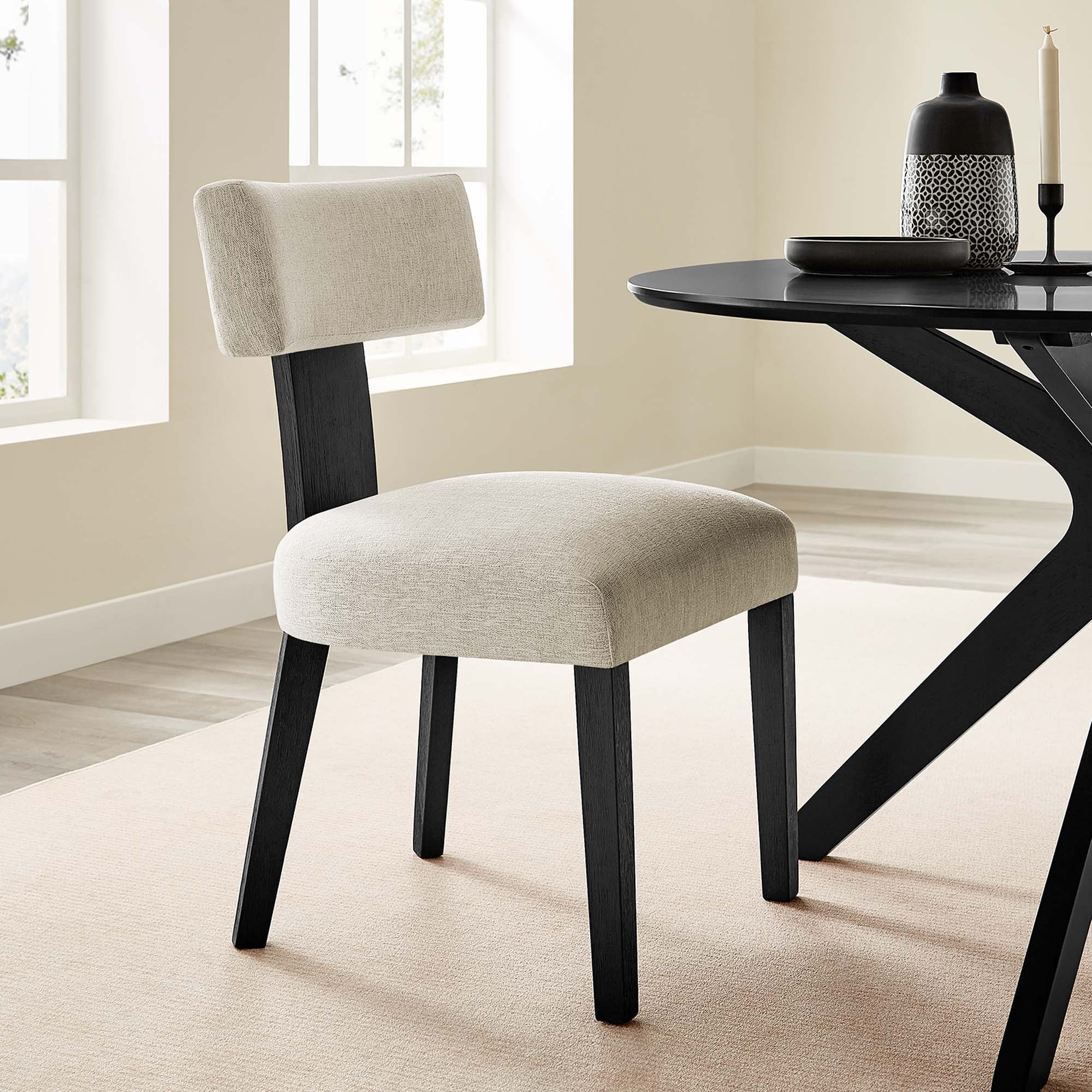 Nalani Fabric Upholstered Dining Chairs Set of 2 - Image 33