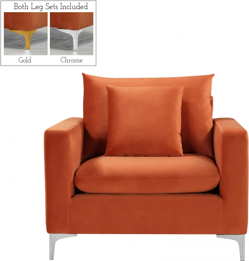 Naomi Velvet Upholstered Chair - Image 48