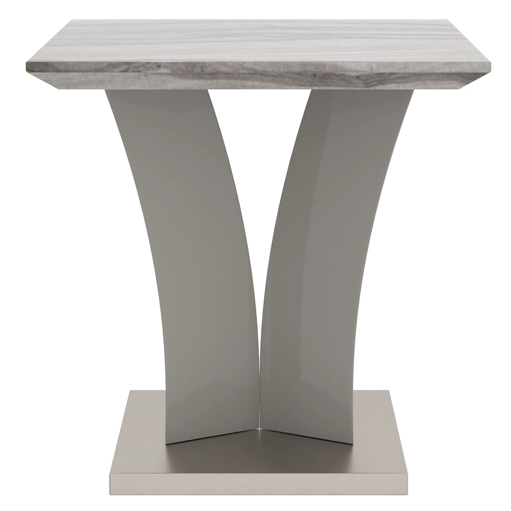 Napoli Accent Table in Light Grey - Image 3