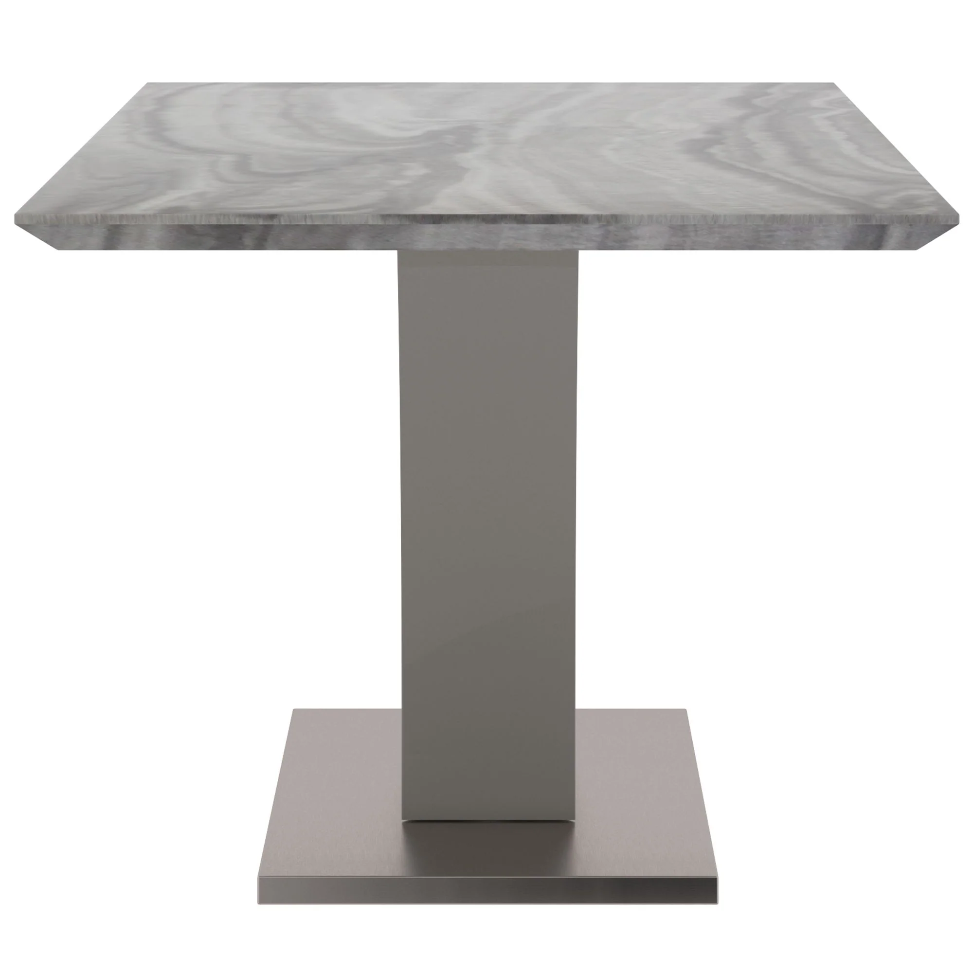 Napoli/Devo 7pc Dining Set in Grey with Light Grey Chair - Image 3
