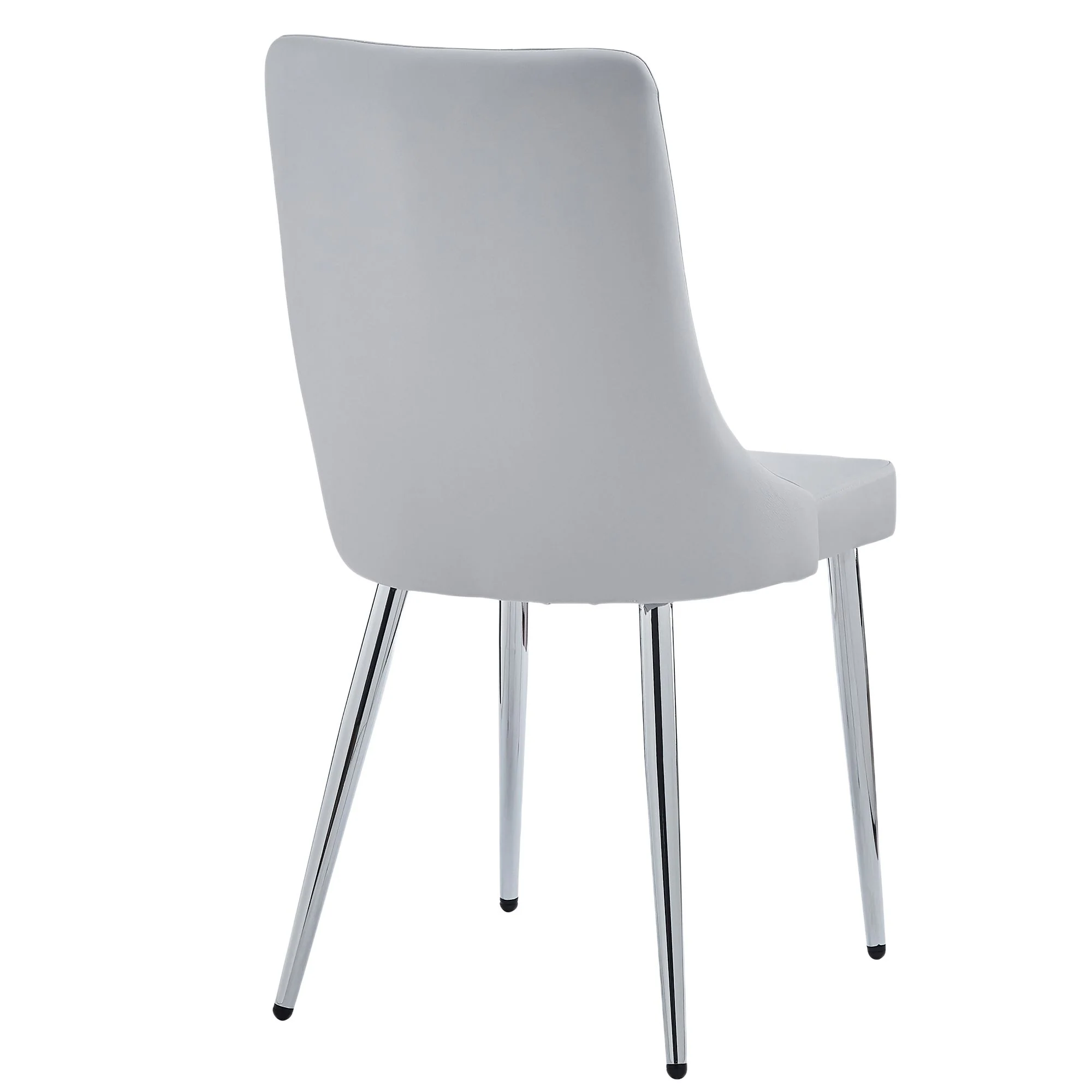 Napoli/Devo 7pc Dining Set in Grey with Light Grey Chair - Image 8
