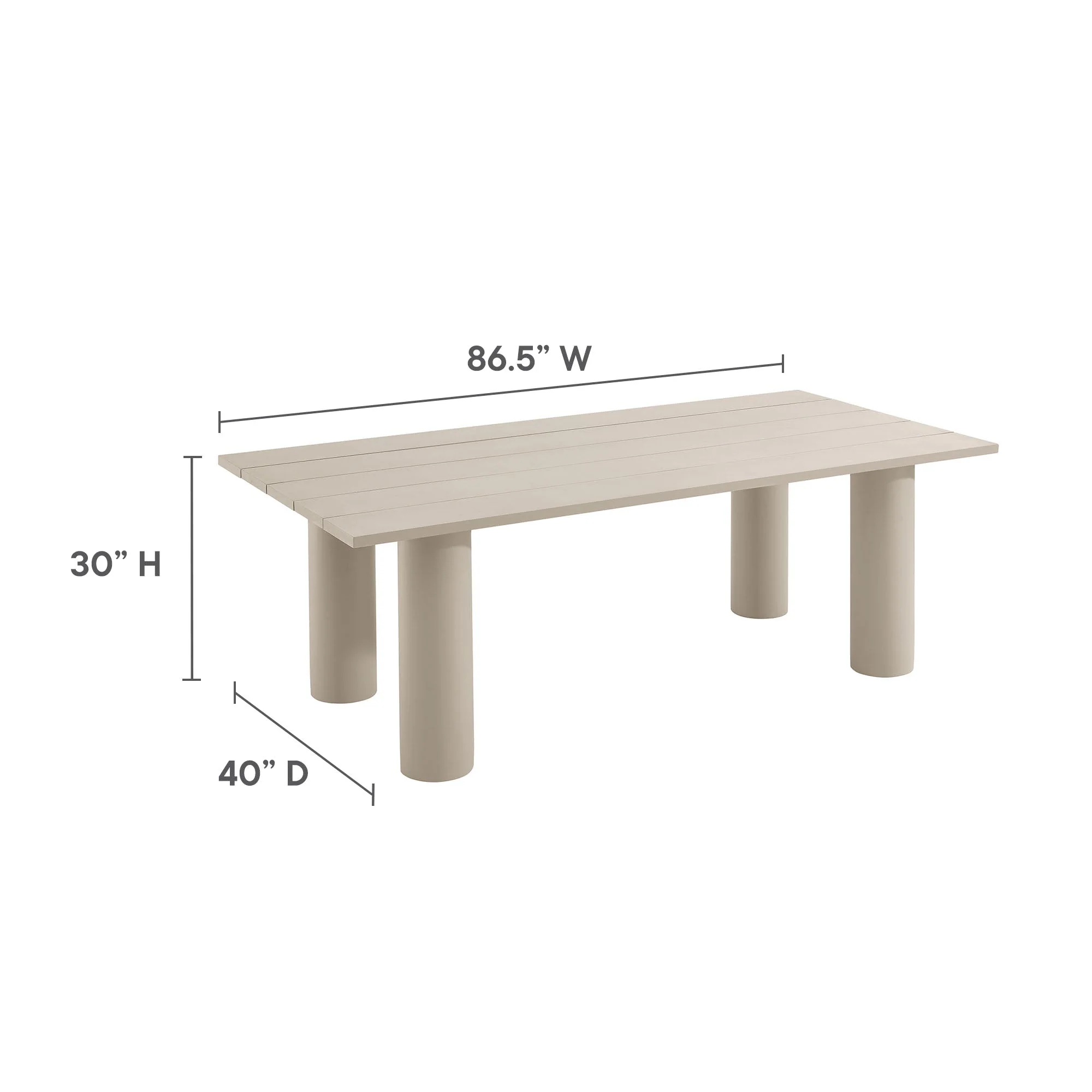 Nautica 7-Piece Rectangular Outdoor Patio Aluminum Dining Table and Chairs Set - Image 13