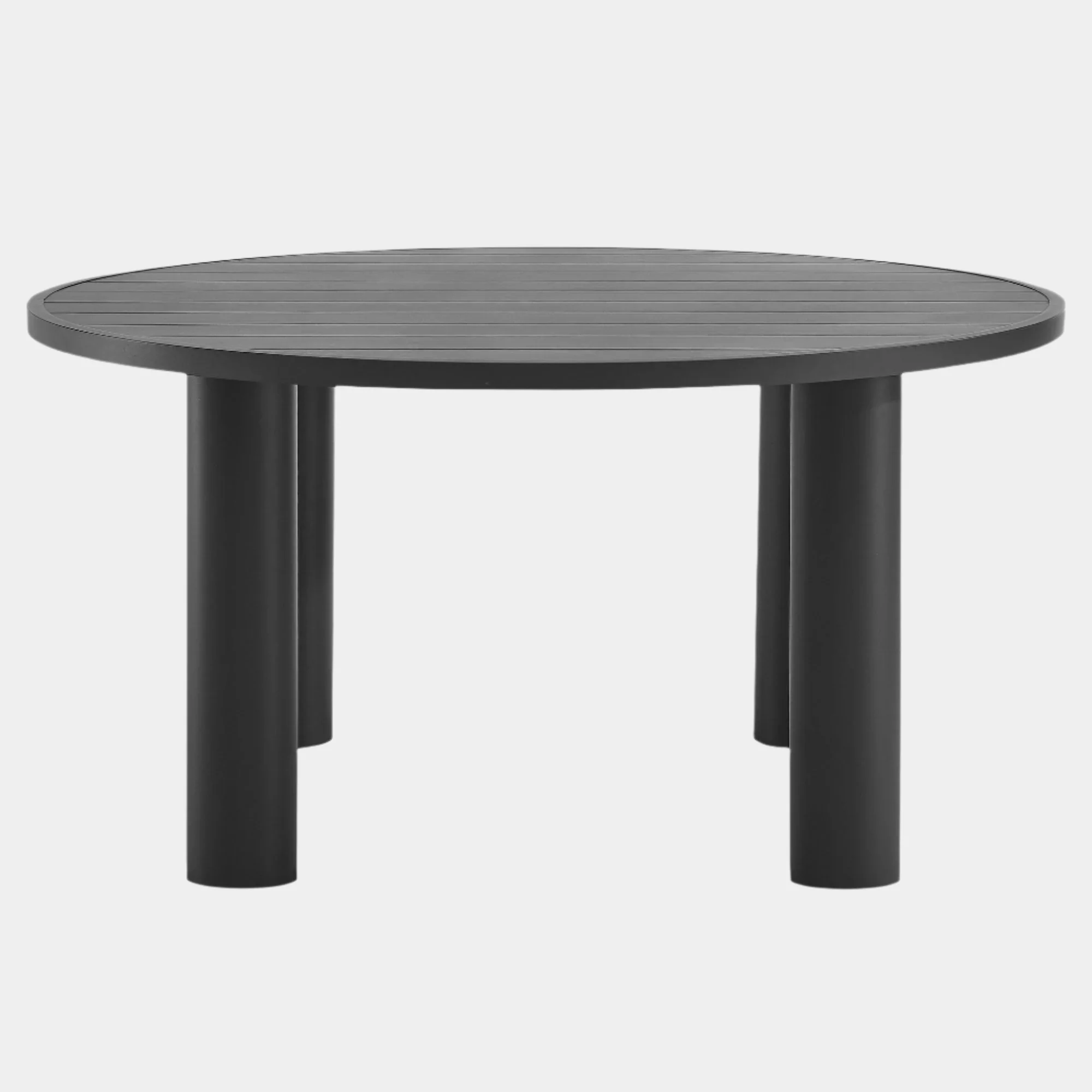 Nautica Outdoor Patio 60" Round Aluminum Dining Table - Image 8