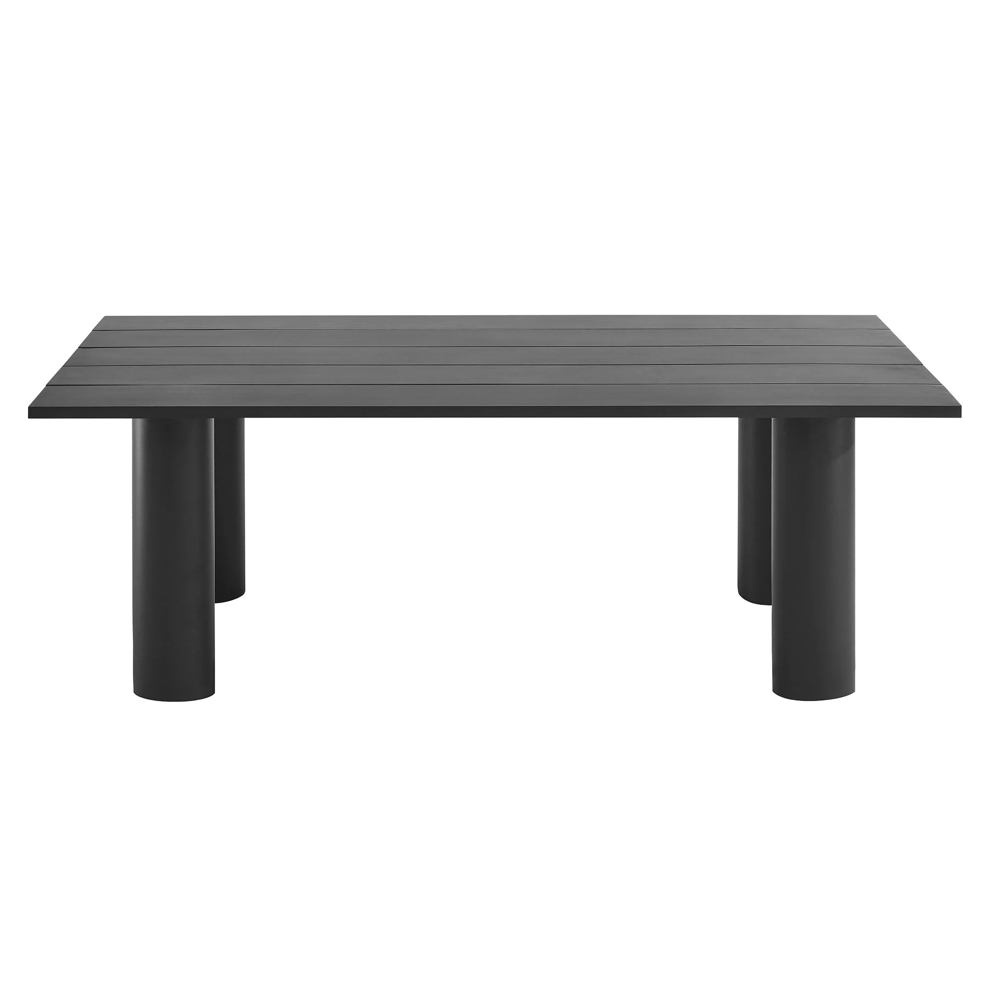 Nautica Outdoor Patio 87" Rectangular Aluminum Dining Table - Image 13
