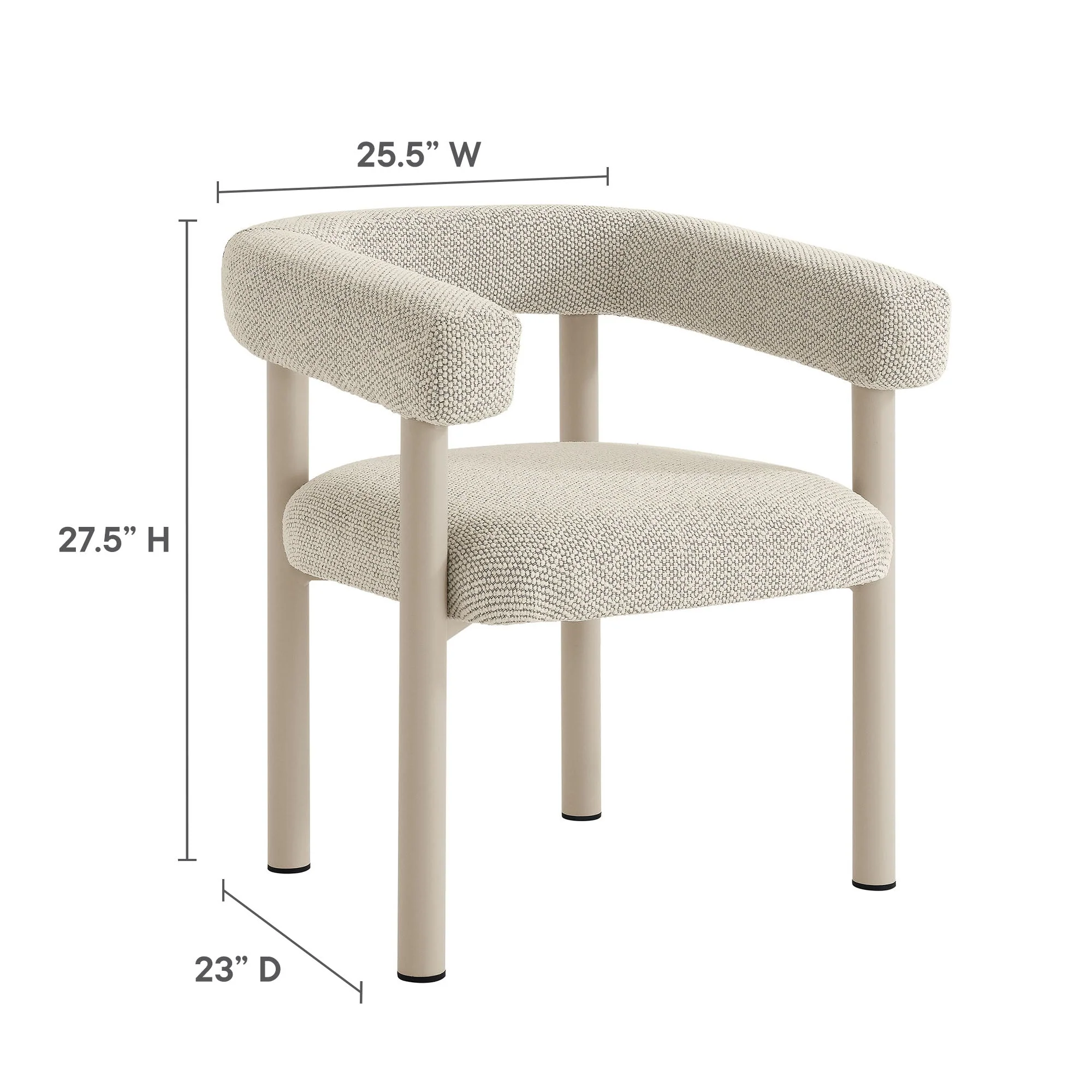 Nautica Outdoor Patio Aluminum Dining Armchairs Set of 2 - Image 11