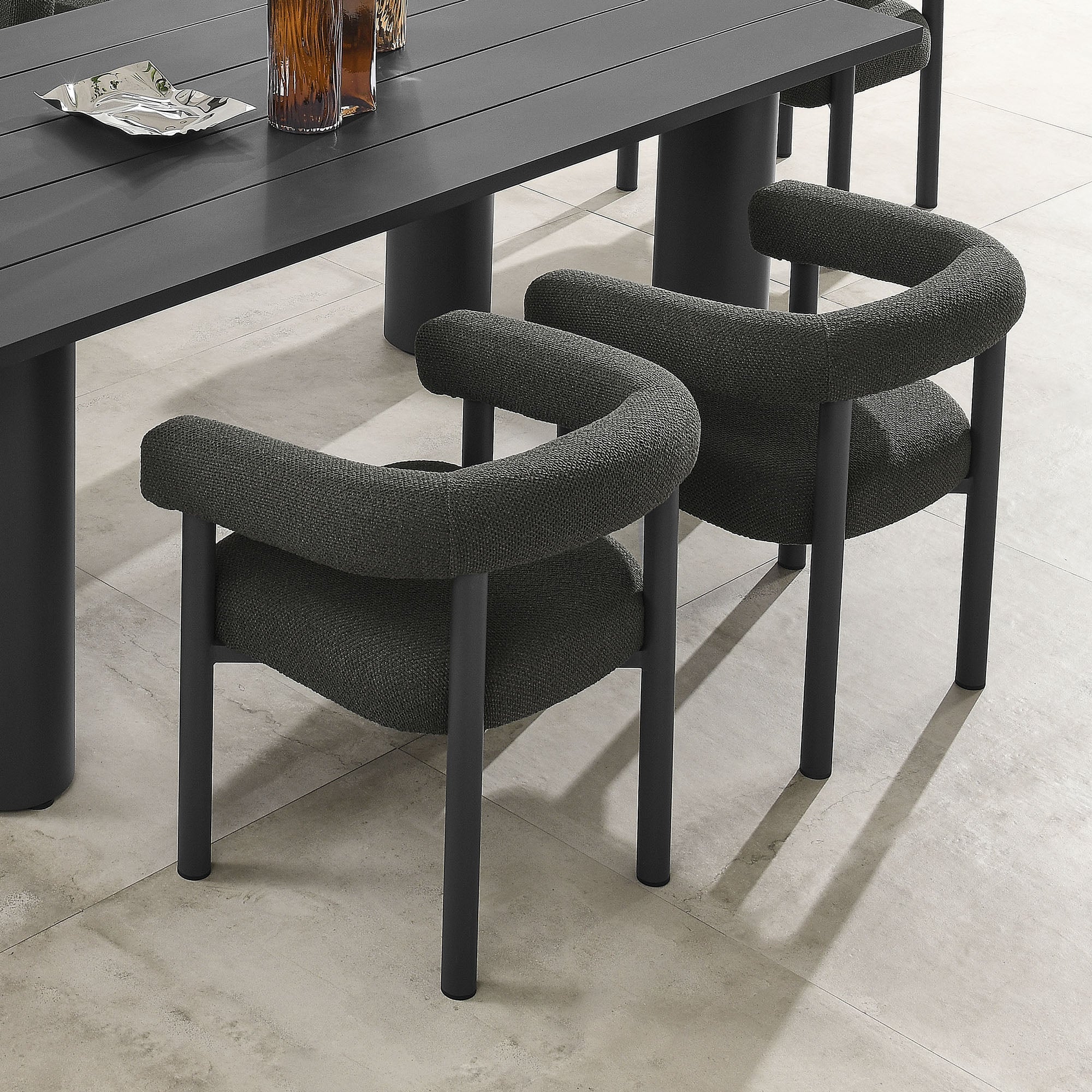 Nautica Outdoor Patio Aluminum Dining Armchairs Set of 2 - Image 13