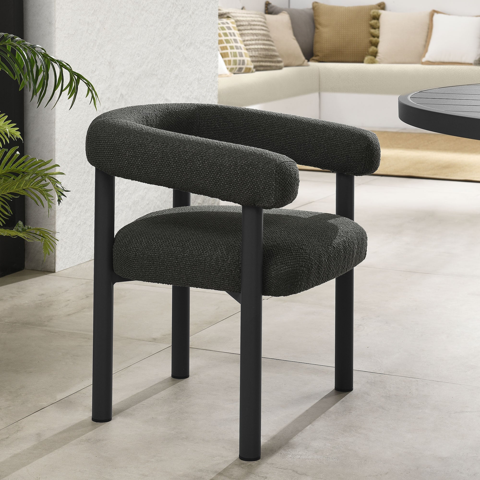 Nautica Outdoor Patio Aluminum Dining Armchairs Set of 2 - Image 14