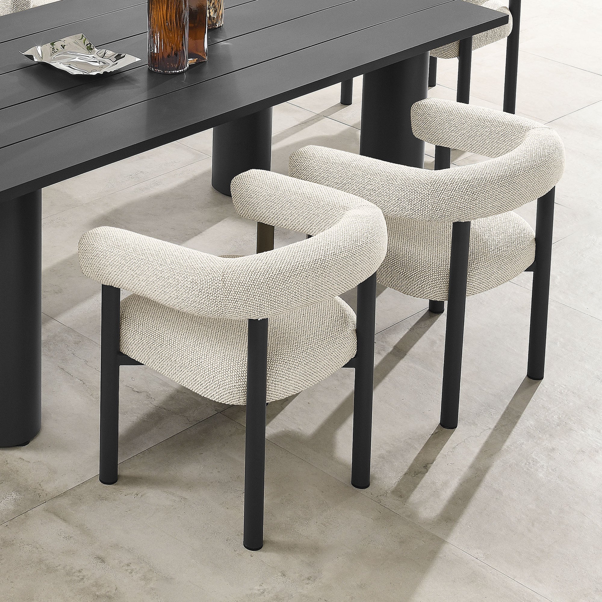 Nautica Outdoor Patio Aluminum Dining Armchairs Set of 2 - Image 24