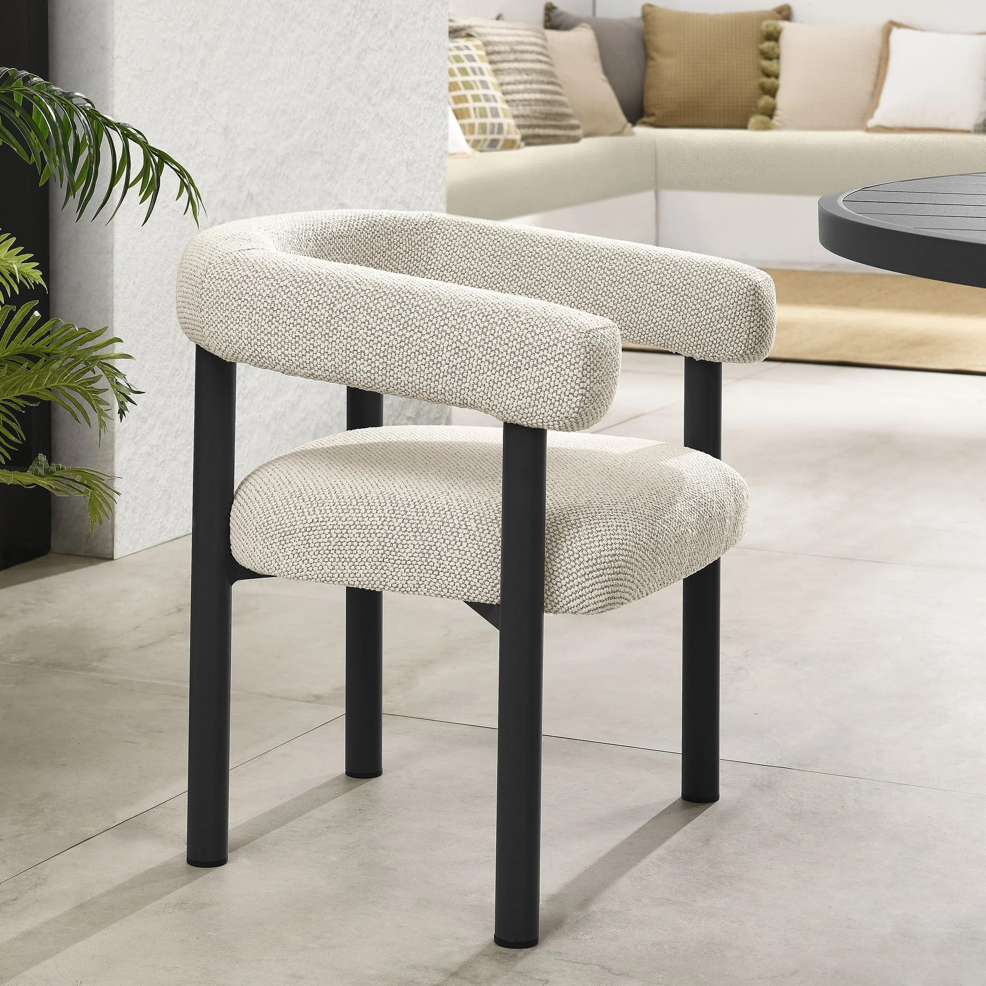 Nautica Outdoor Patio Aluminum Dining Armchairs Set of 2 - Image 25
