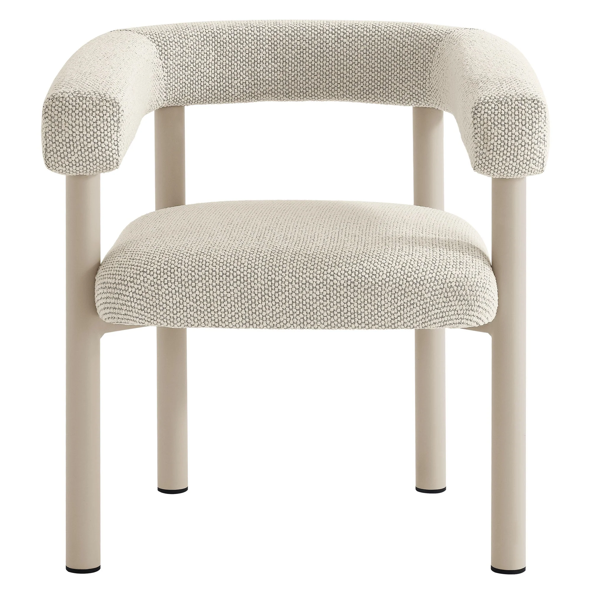 Nautica Outdoor Patio Aluminum Dining Armchairs Set of 2 - Image 8
