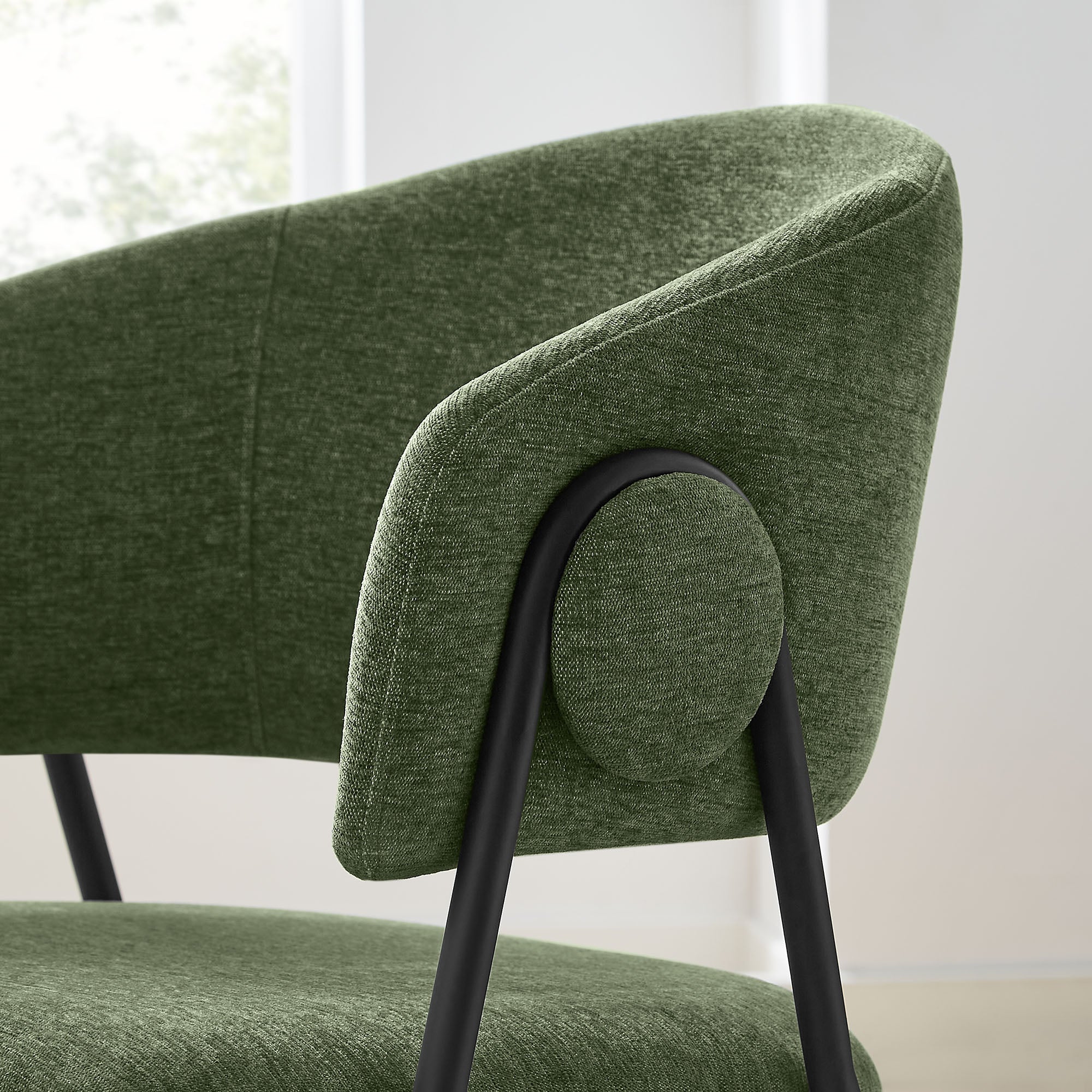 Nella Upholstered Heathered Chenille Dining Chairs Set of 2 - Image 23