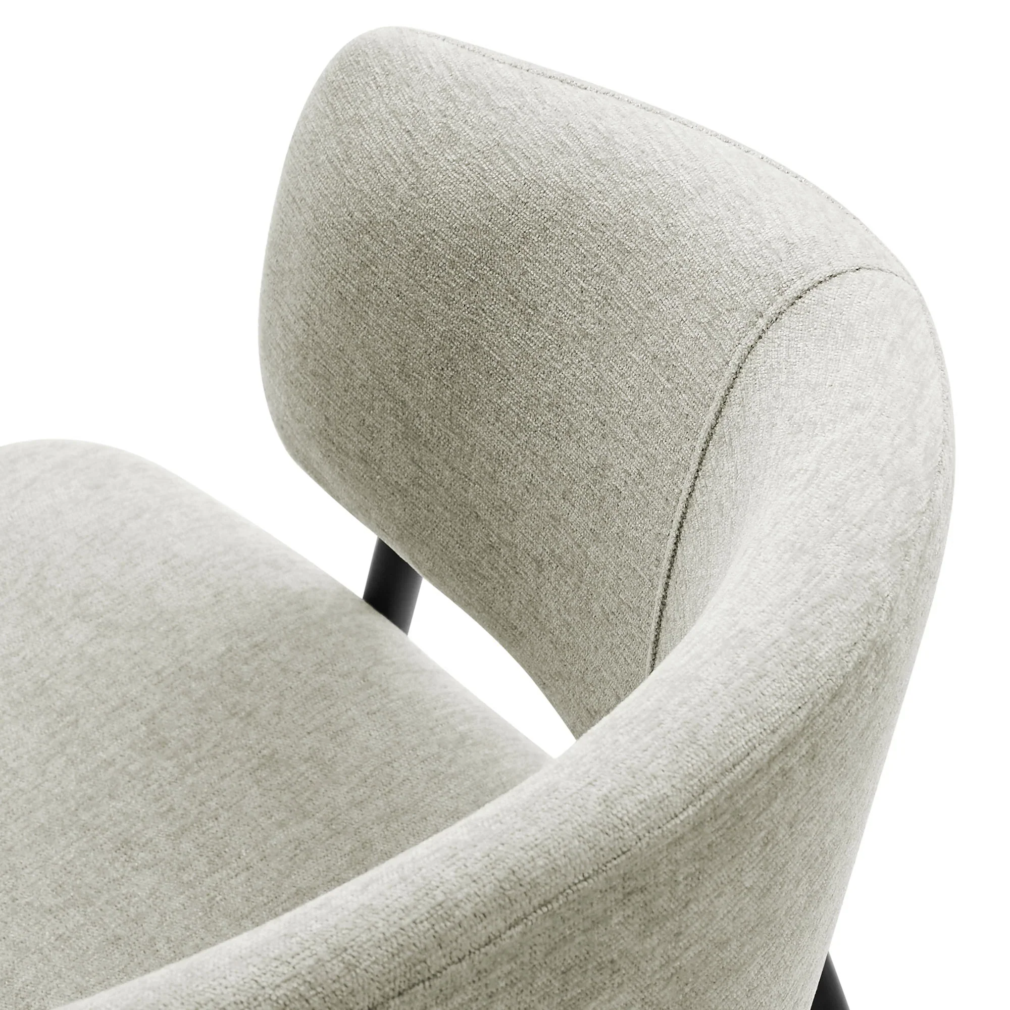 Nella Upholstered Heathered Chenille Dining Chairs Set of 2 - Image 38