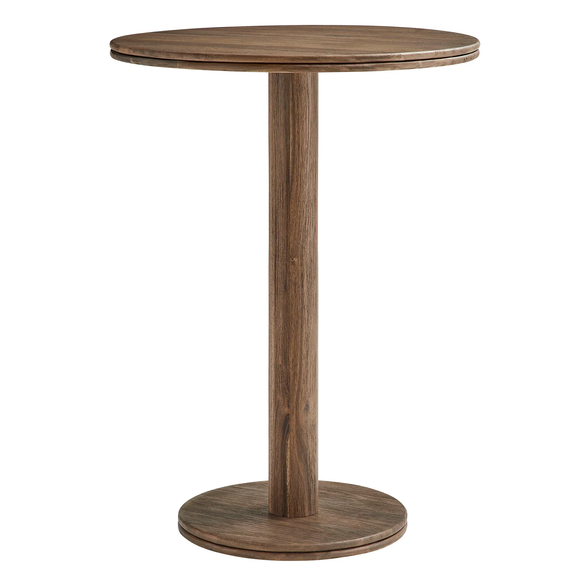 Neo 3-Piece Round Indoor - Outdoor Patio Wood Bar Table And Stool Set - Image 17