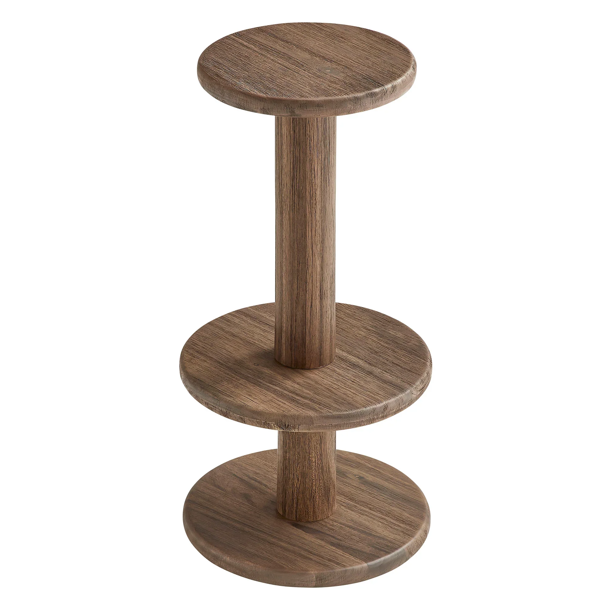 Neo 3-Piece Round Indoor - Outdoor Patio Wood Bar Table And Stool Set - Image 19