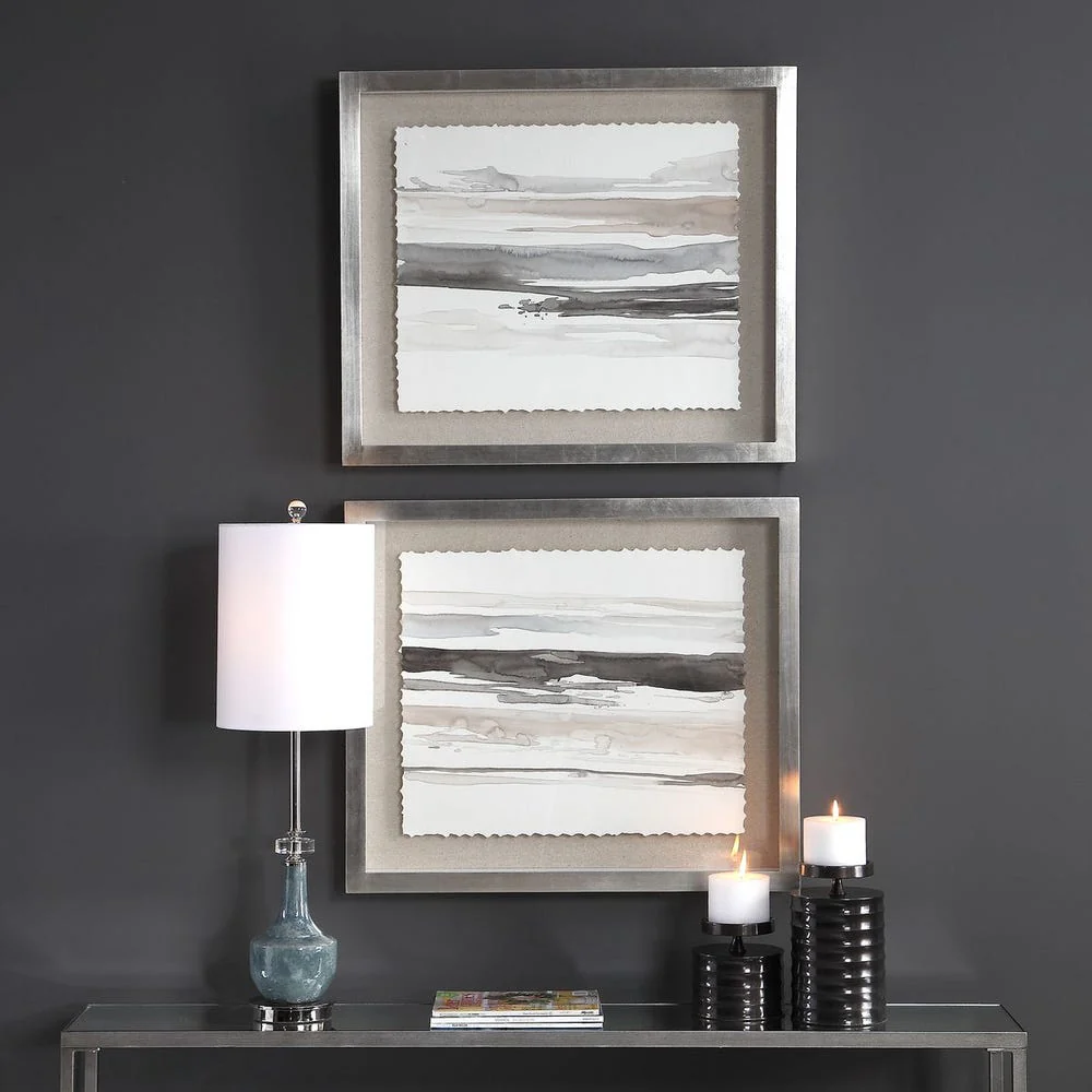 Neutral Landscape Framed Prints, S/2 - Image 2