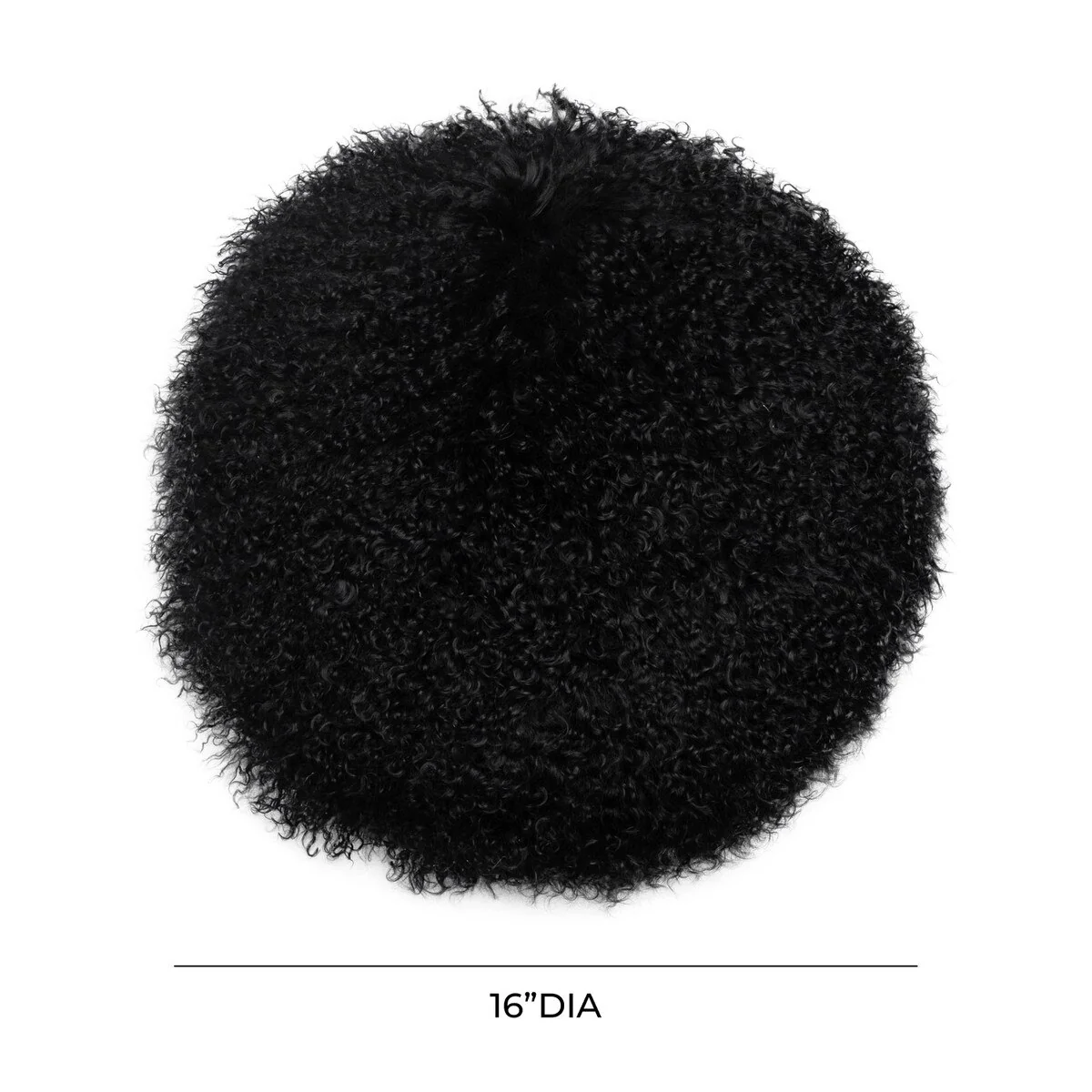 New Zealand  Sheepskin 16" Round Pillow - Image 10