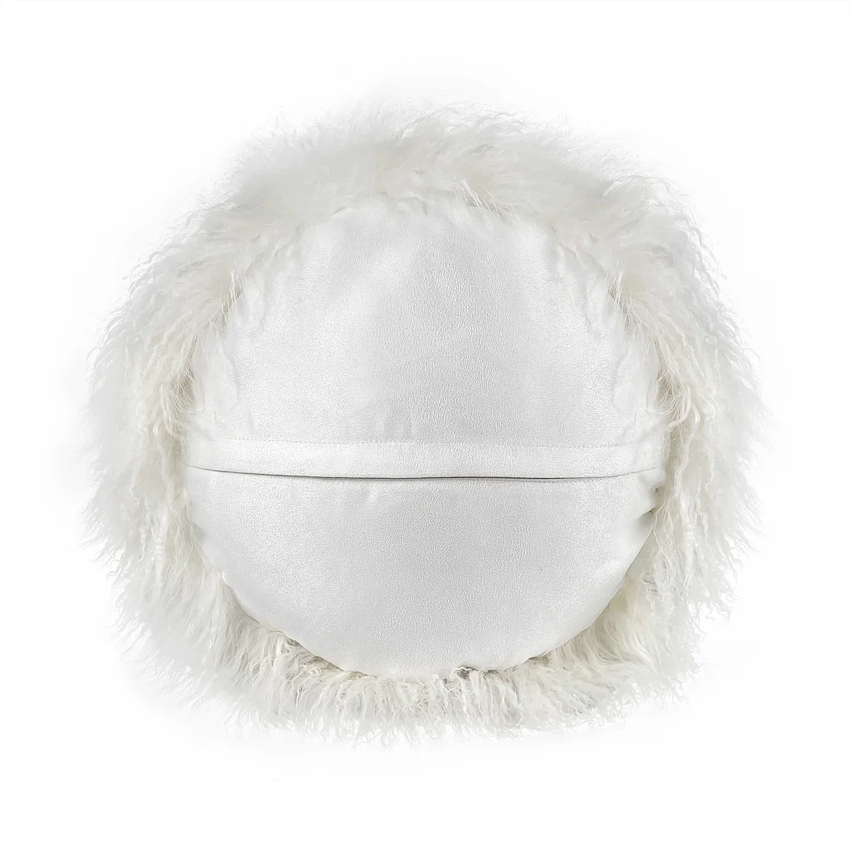 New Zealand  Sheepskin 16" Round Pillow - Image 3