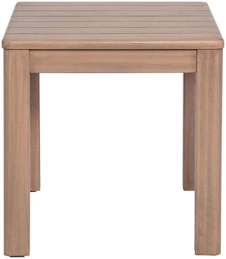 Newport Acacia Wood Outdoor Patio End / Side Table - Image 3
