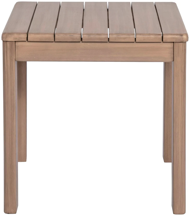 Newport Acacia Wood Outdoor Patio End / Side Table - Image 4