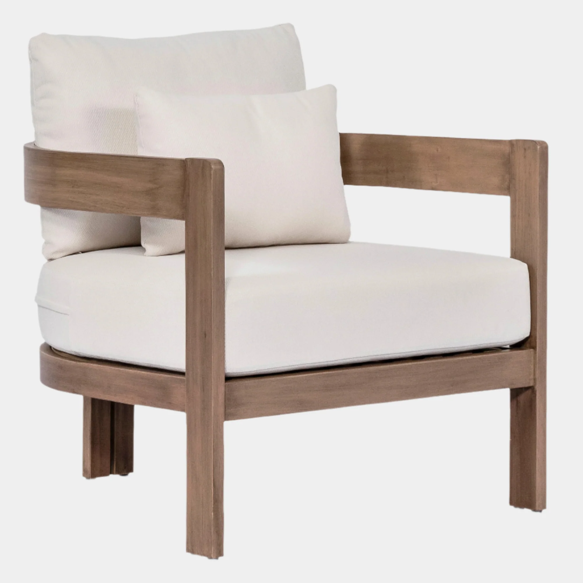 Newport Water Resistant Fabric Upholstered Outdoor Patio Chair - Image 10