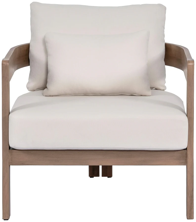 Newport Water Resistant Fabric Upholstered Outdoor Patio Chair - Image 12