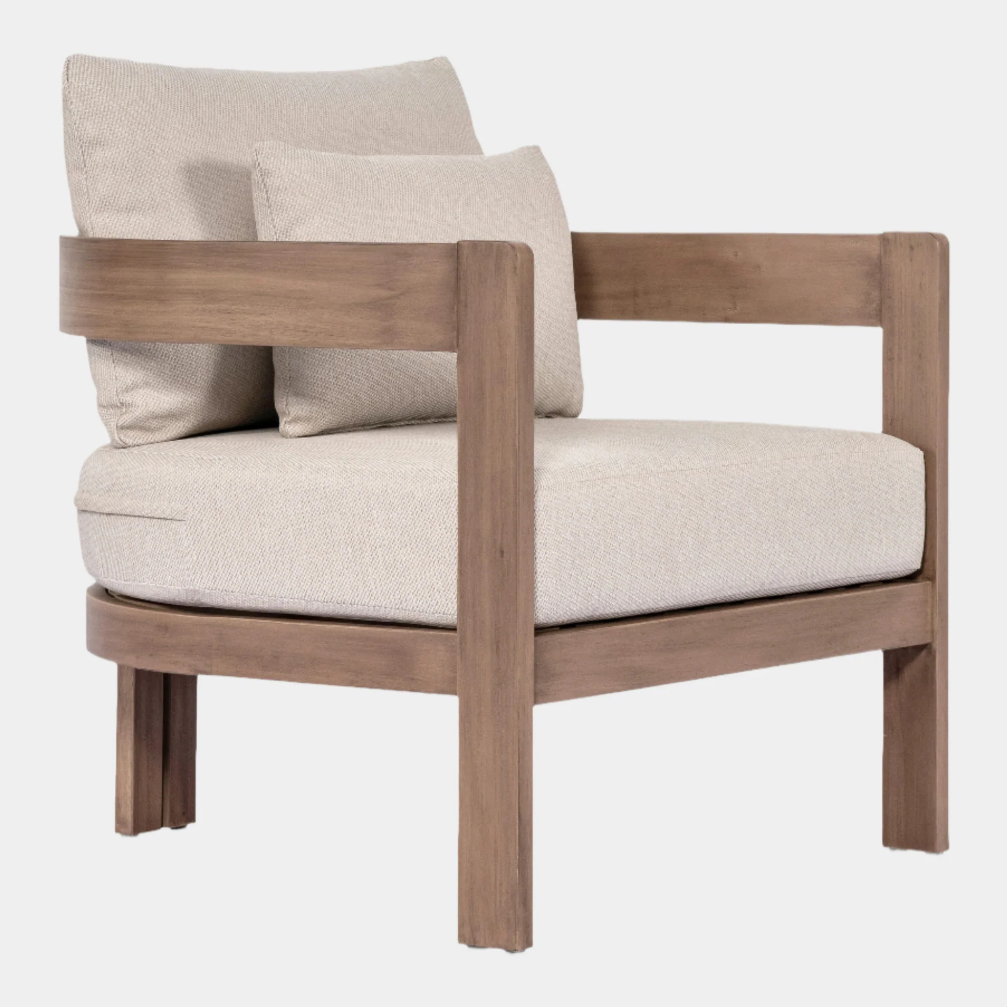 Newport Water Resistant Fabric Upholstered Outdoor Patio Chair - Image 19