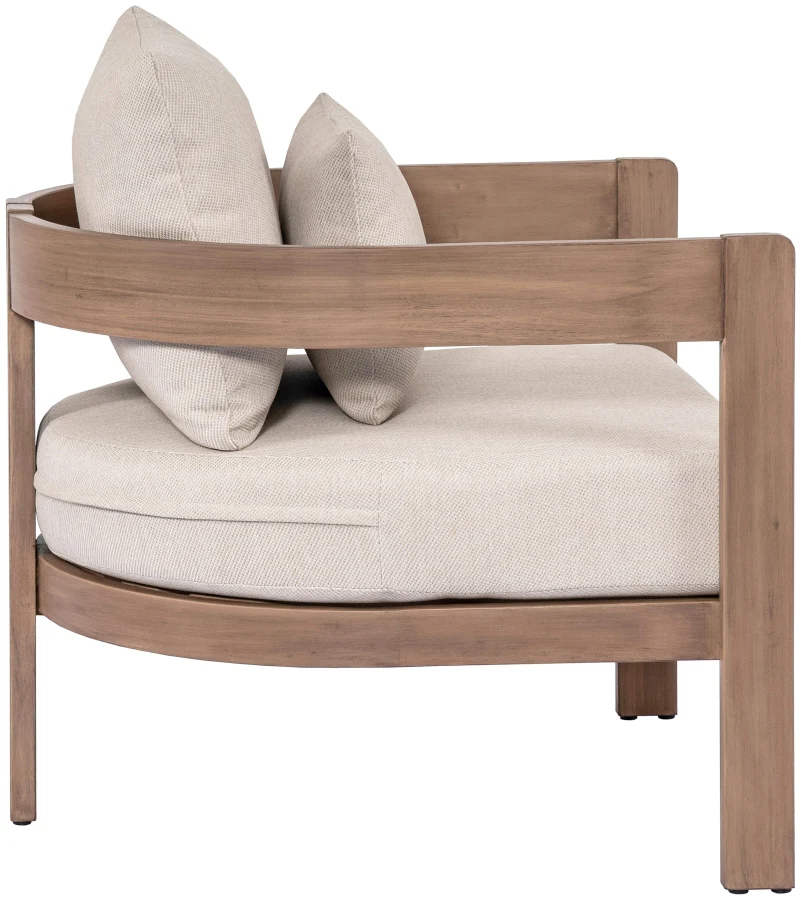 Newport Water Resistant Fabric Upholstered Outdoor Patio Chair - Image 22