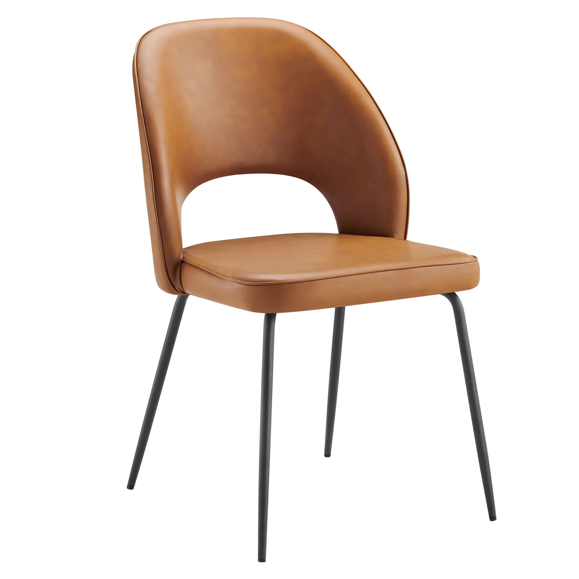 Nico Vegan Leather Dining Chair Set of 2 - Image 4