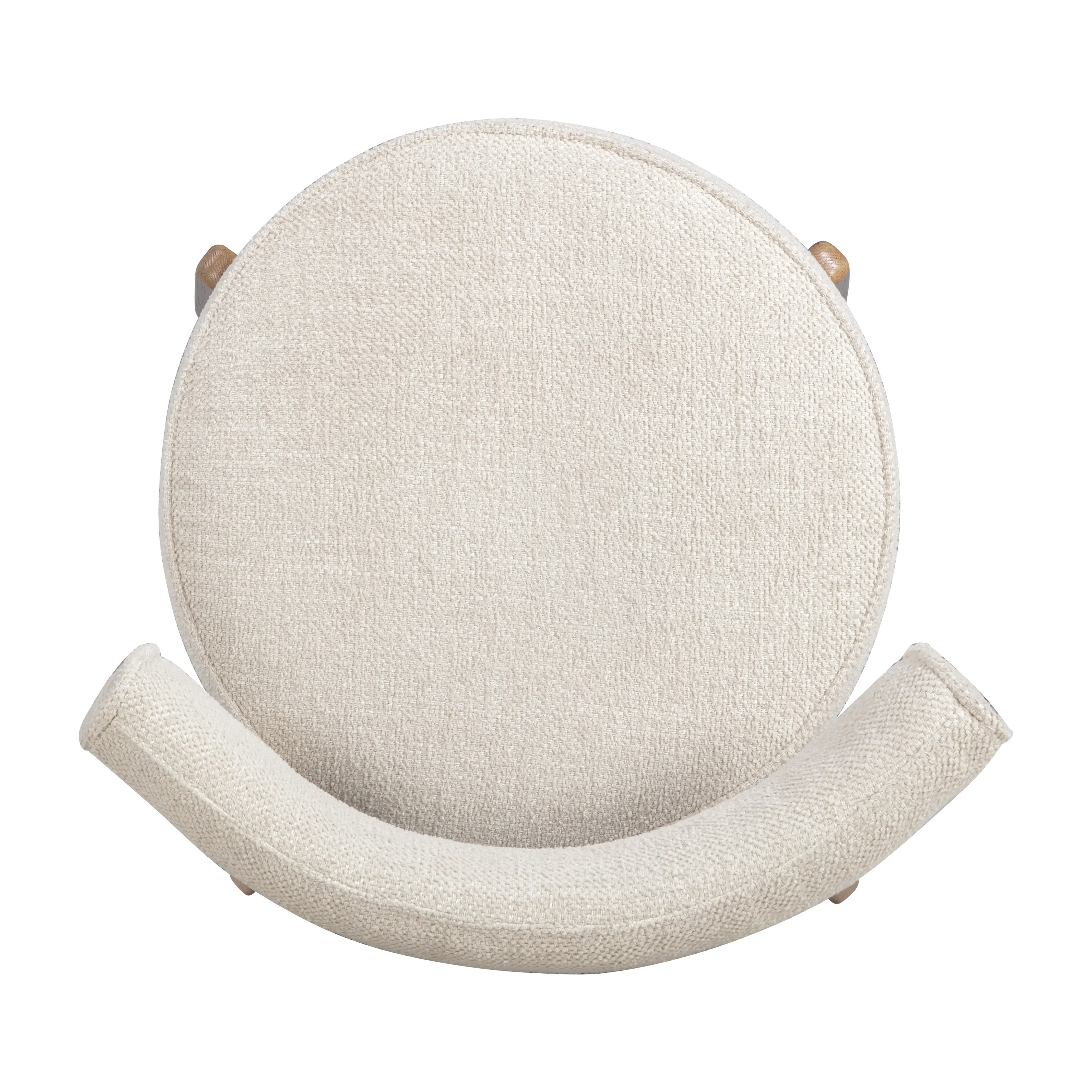 Nikita Cream Performance Fabric Dining Chair - Image 6