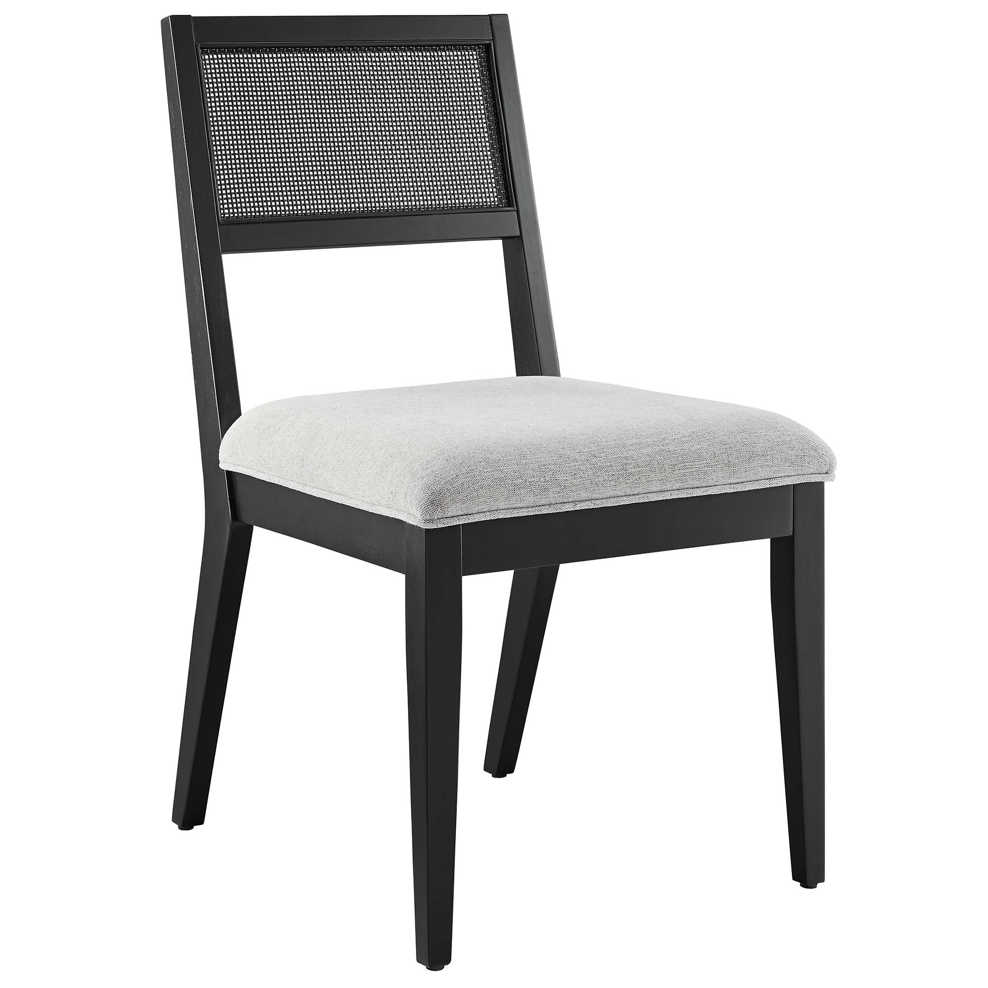 Nimba Faux Rattan Fabric Dining Chairs Set of 2 - Image 14