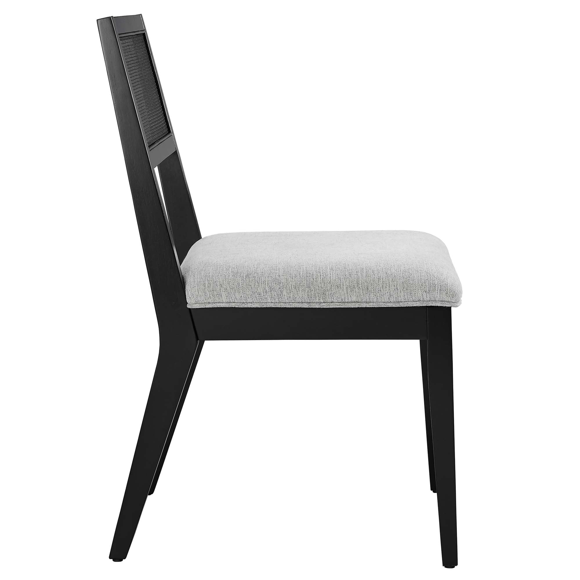 Nimba Faux Rattan Fabric Dining Chairs Set of 2 - Image 15