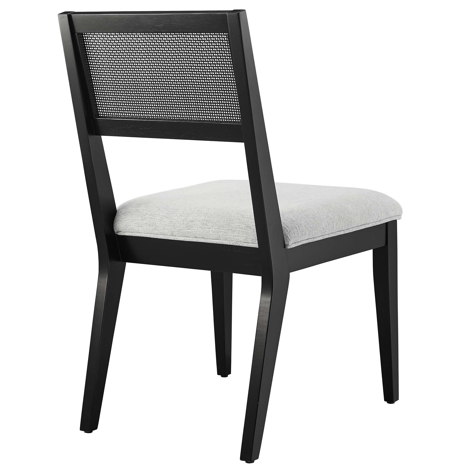 Nimba Faux Rattan Fabric Dining Chairs Set of 2 - Image 16