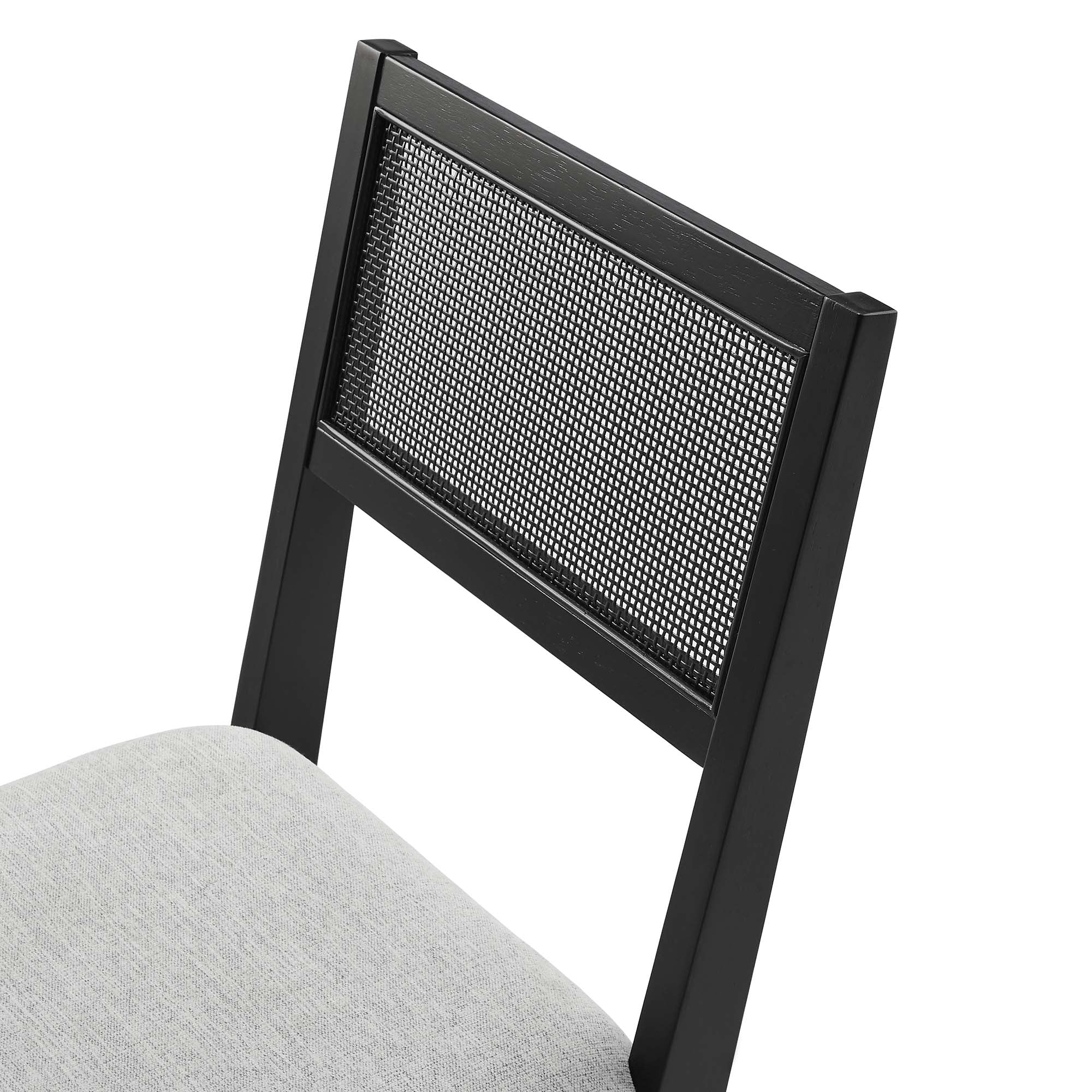 Nimba Faux Rattan Fabric Dining Chairs Set of 2 - Image 18