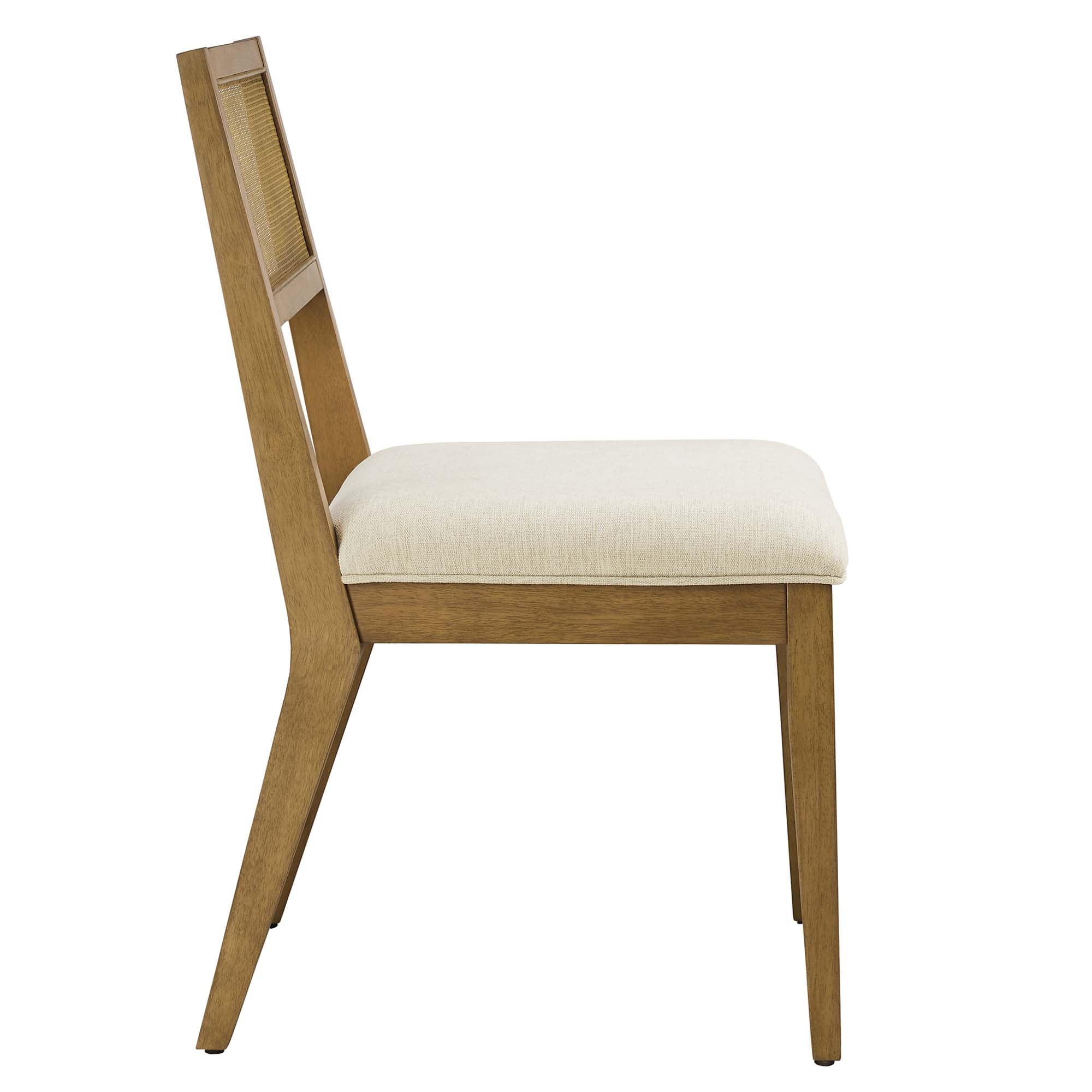 Nimba Faux Rattan Fabric Dining Chairs Set of 2 - Image 25