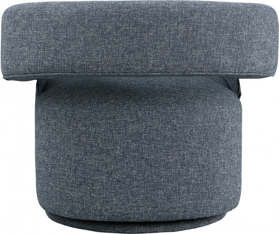 Niya Linen Textured Fabric Upholstered Swivel Accent Chair - Image 23