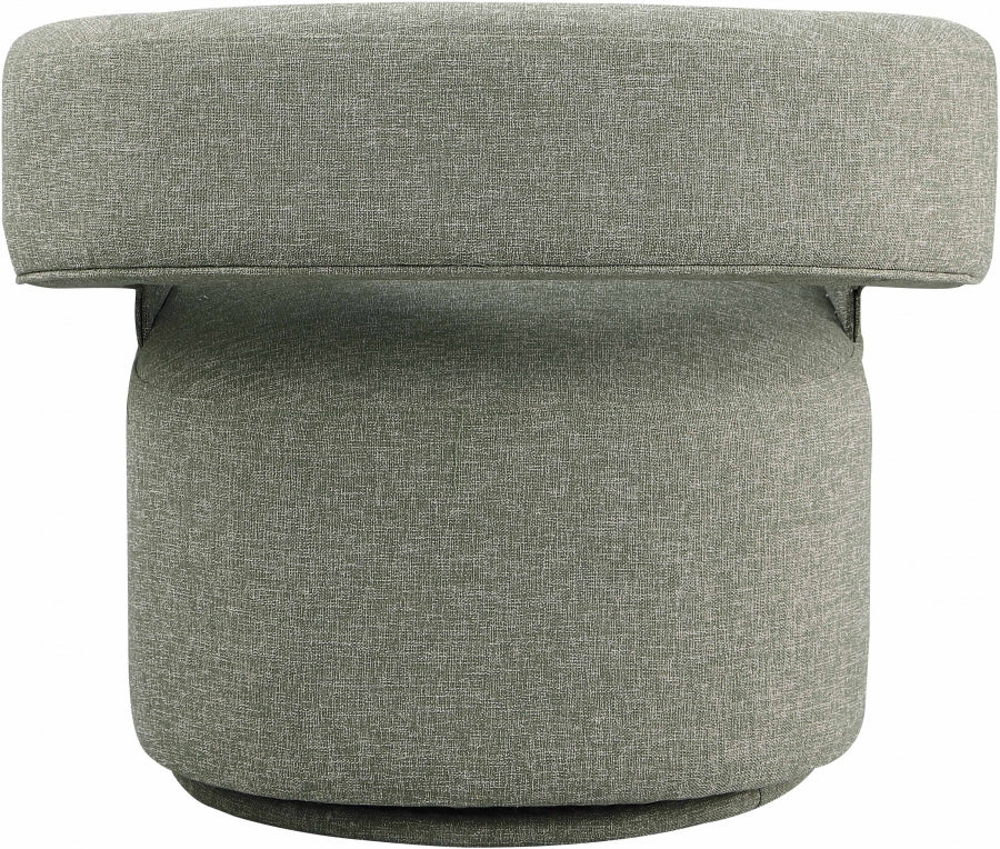 Niya Linen Textured Fabric Upholstered Swivel Accent Chair - Image 33