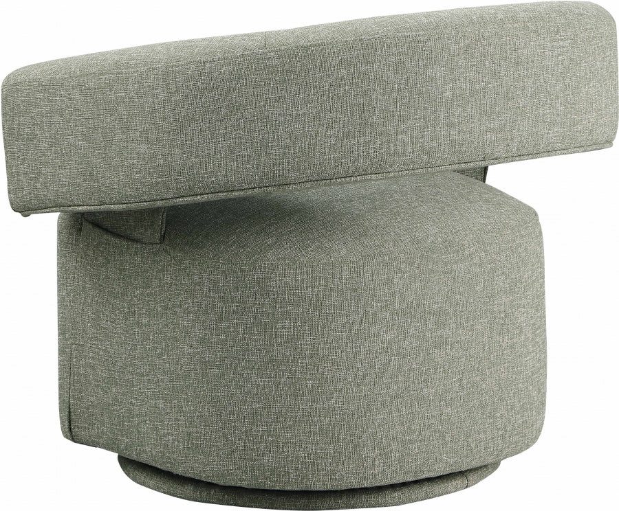 Niya Linen Textured Fabric Upholstered Swivel Accent Chair - Image 36