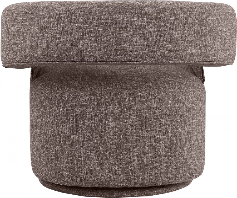 Niya Linen Textured Fabric Upholstered Swivel Accent Chair - Image 43