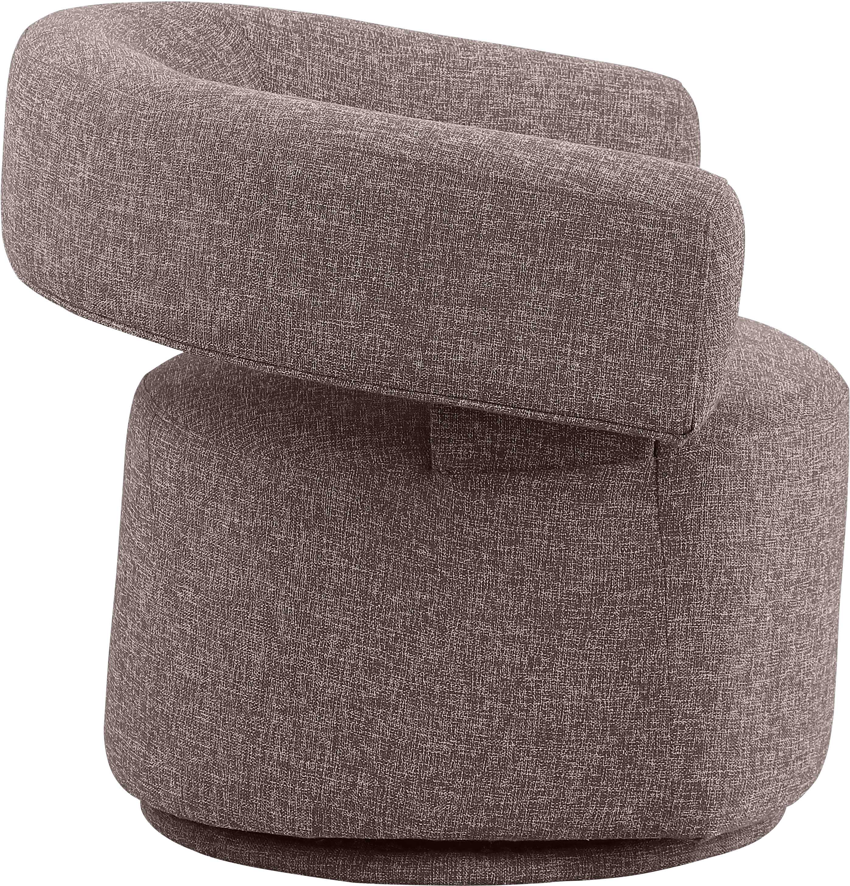 Niya Linen Textured Fabric Upholstered Swivel Accent Chair - Image 44
