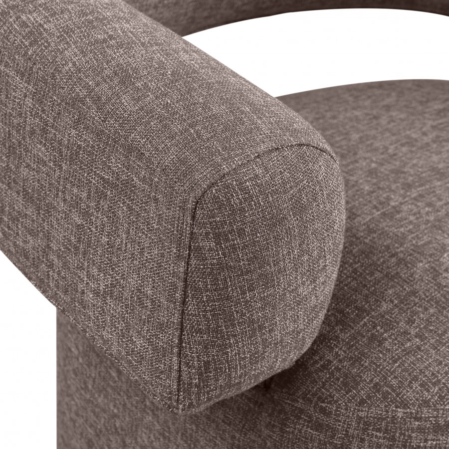 Niya Linen Textured Fabric Upholstered Swivel Accent Chair - Image 46